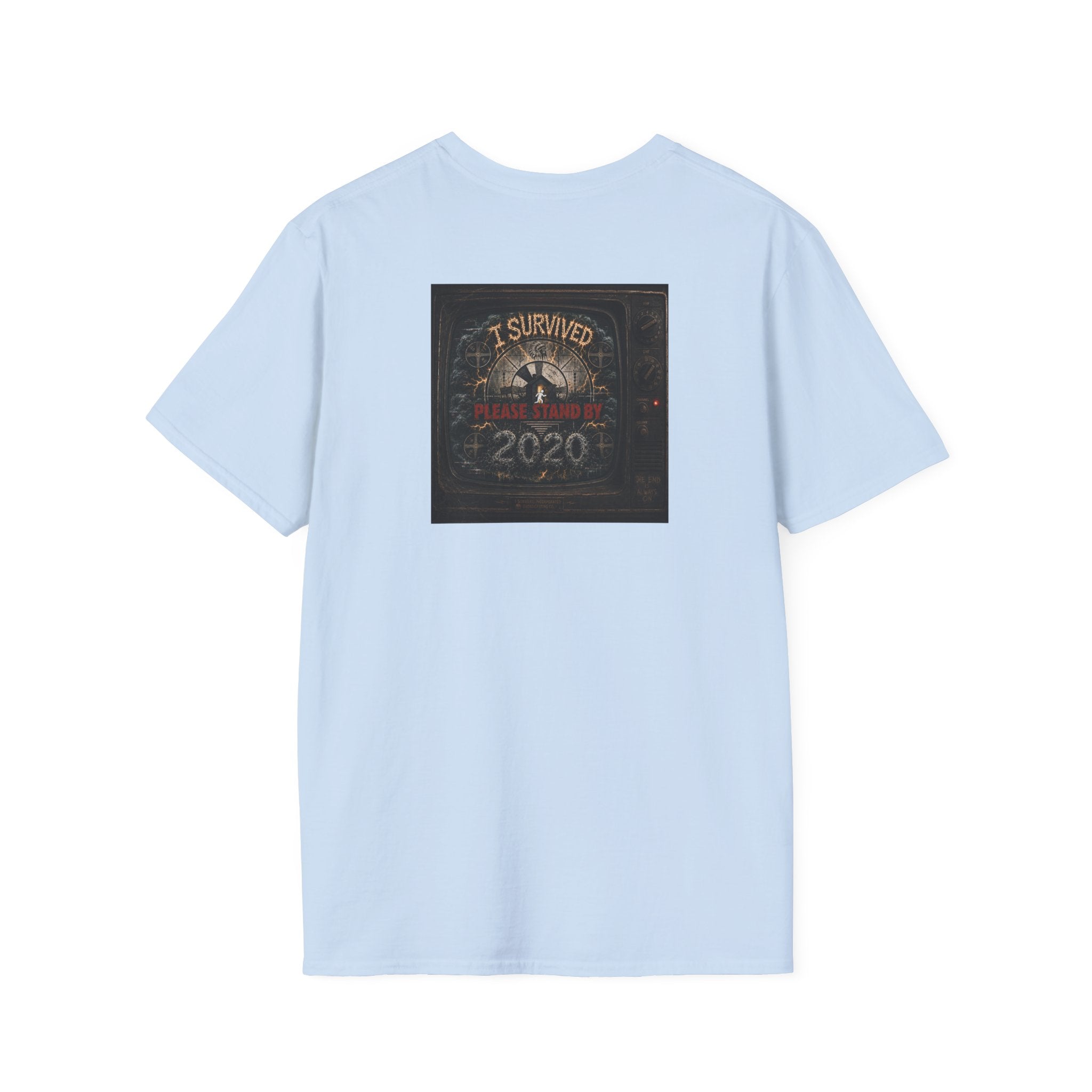 I Survived 2020 — "Please Stand By" Test Pattern Tee Summer Premier Unisex Softstyle T-Shirt