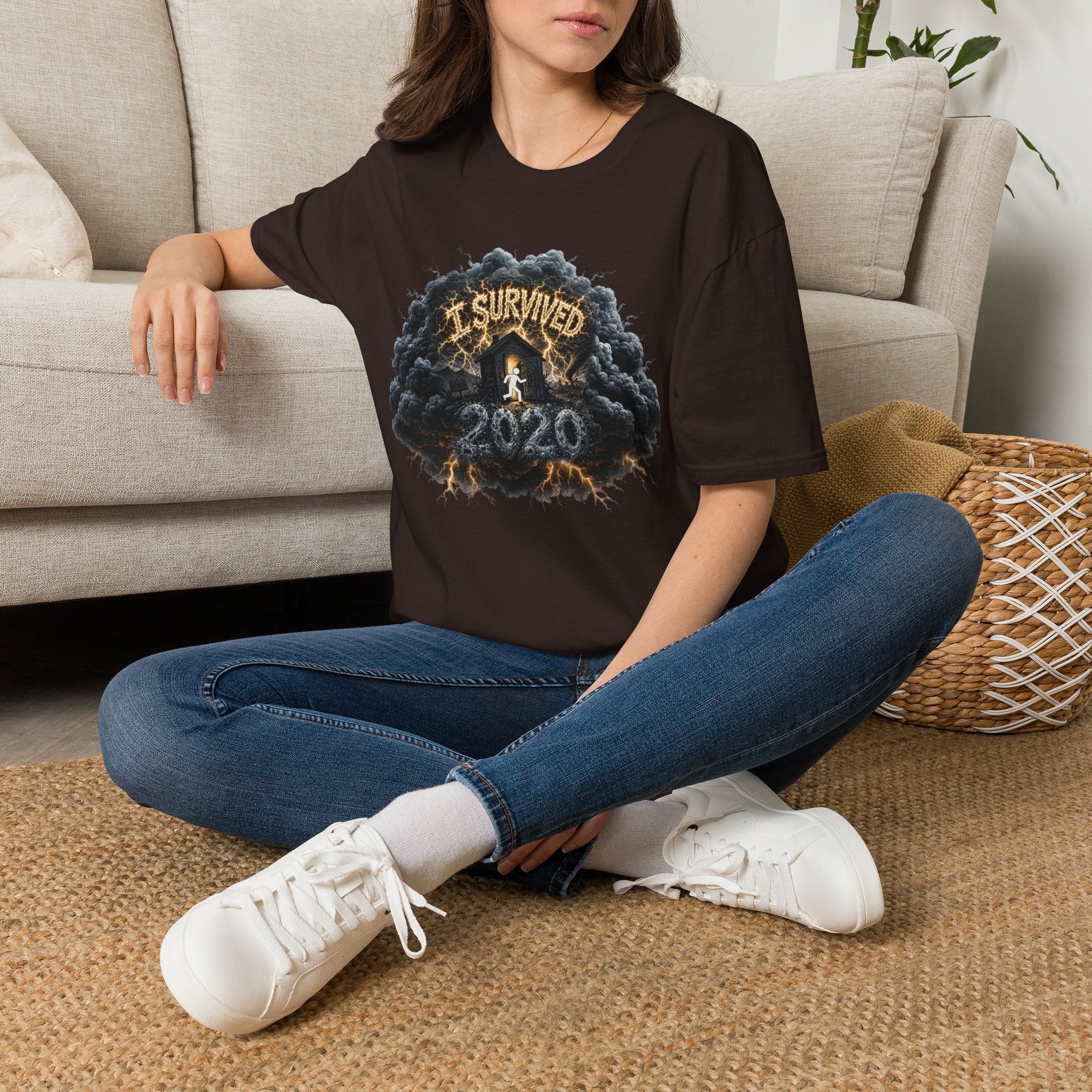 I Survived 2020 — Director's Cut Original Design Teaser Tee | Season 1 Premiere Drop Unisex Softstyle T-Shirt