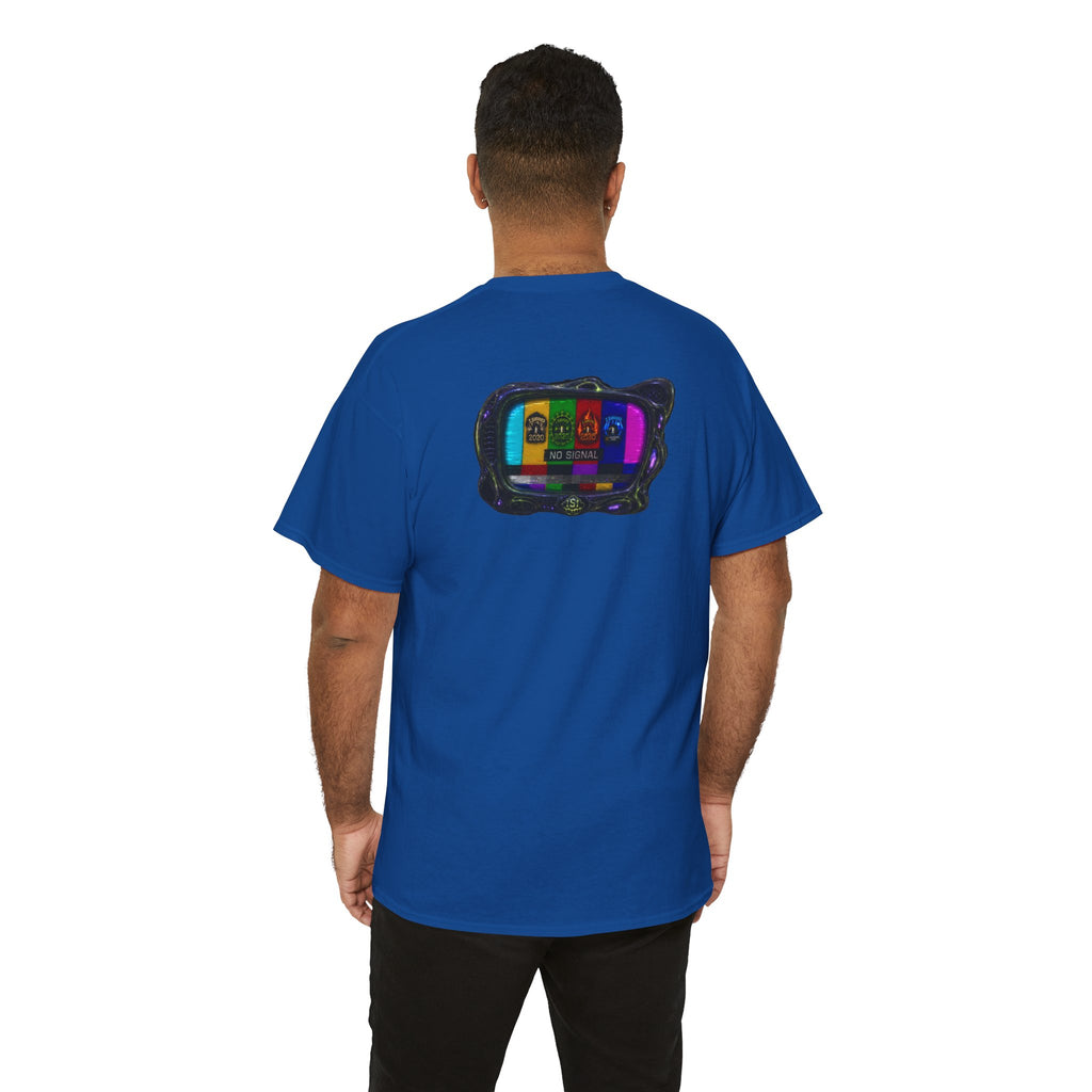I Survived 2020 — "No Signal" Test Pattern Tee Alien Broadcast Finale Summer Premiere Unisex Heavy Cotton Tee