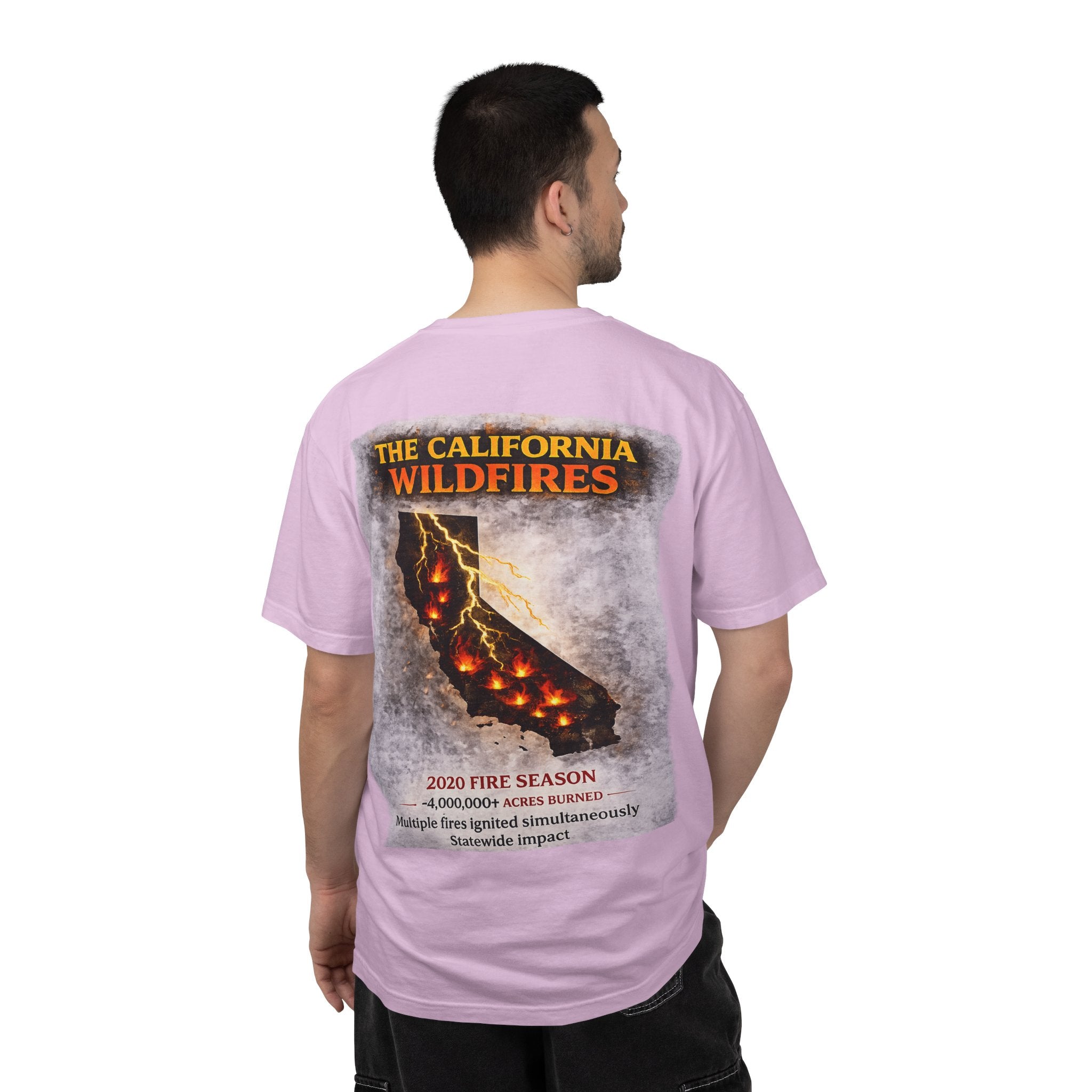 I Survived 2020 — Director's Cut S2:E3 "The California Wildfires" | Wildfire Edition Memorial Unisex Garment-Dyed T-shirt
