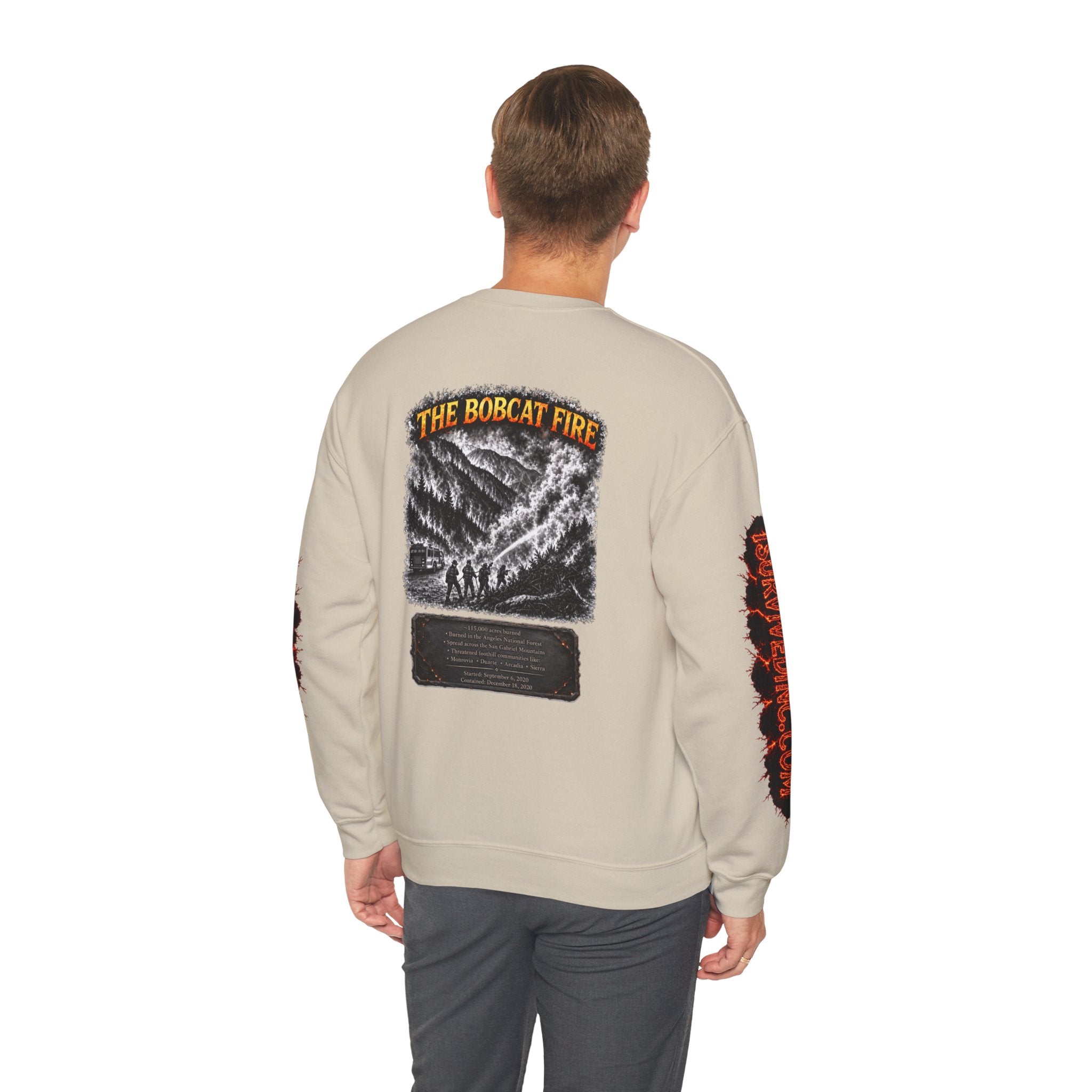 I Survived 2020 — WILDFIRES S2:E2: "The Bobcat Fire" Memorial Unisex Heavy Blend™ Crewneck Sweatshirt