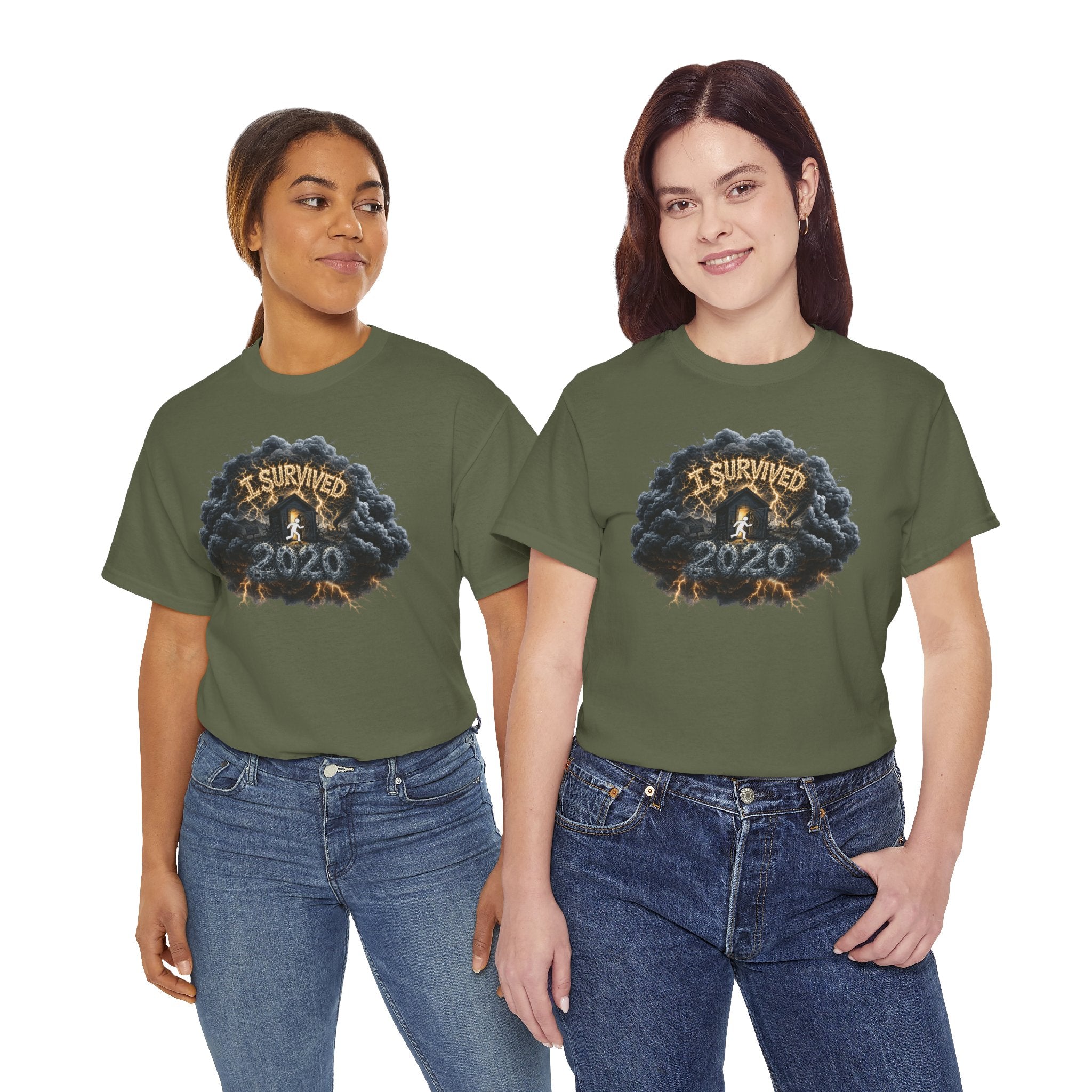 I Survived 2020 — Director's Cut Original Design Teaser Tee | Season 1 Premiere Drop Unisex Heavy Cotton Tee