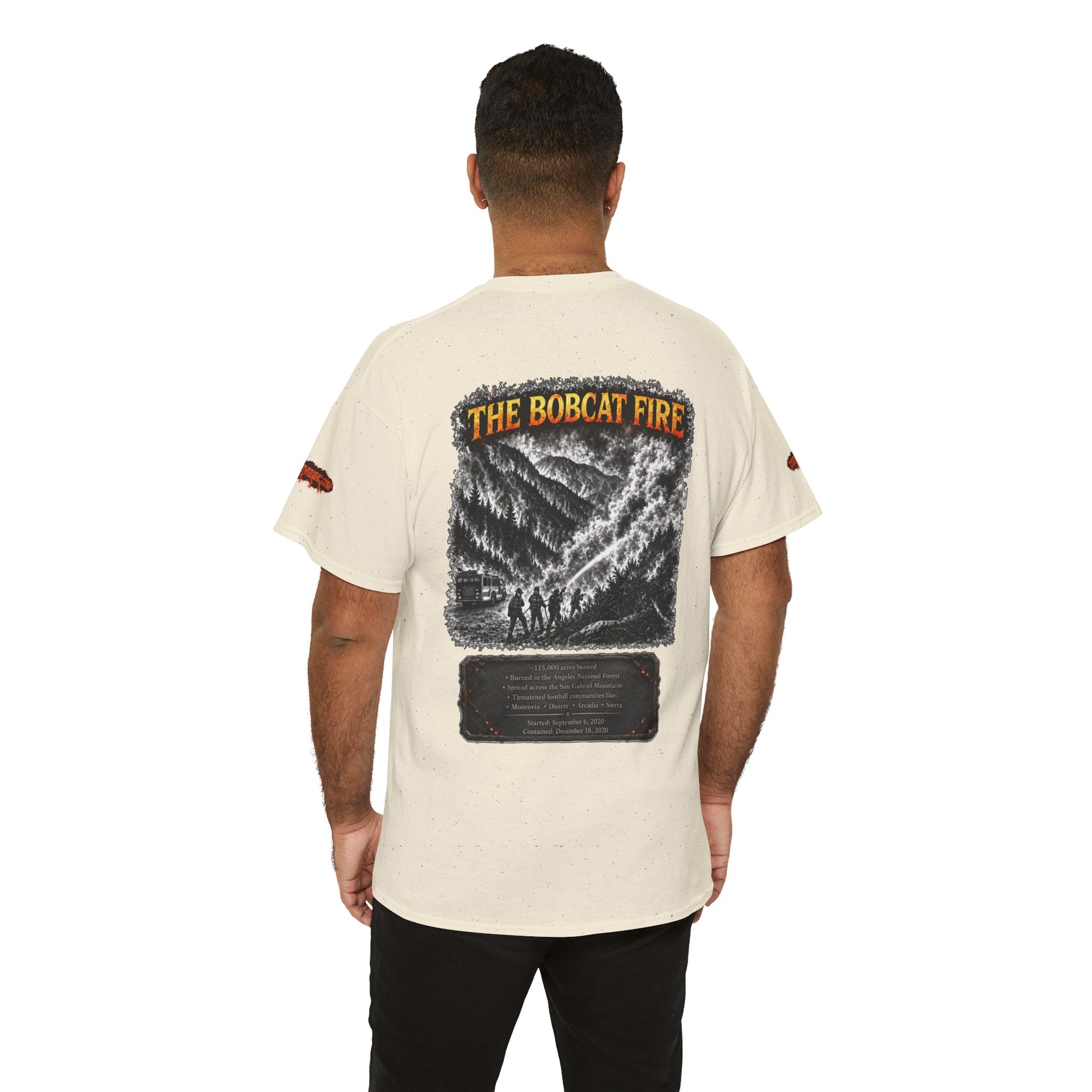 I Survived 2020 — WILDFIRES S2:E2: Director's Cut Special Edition "The Bobcat Fire" Memorial Unisex Heavy Cotton Tee