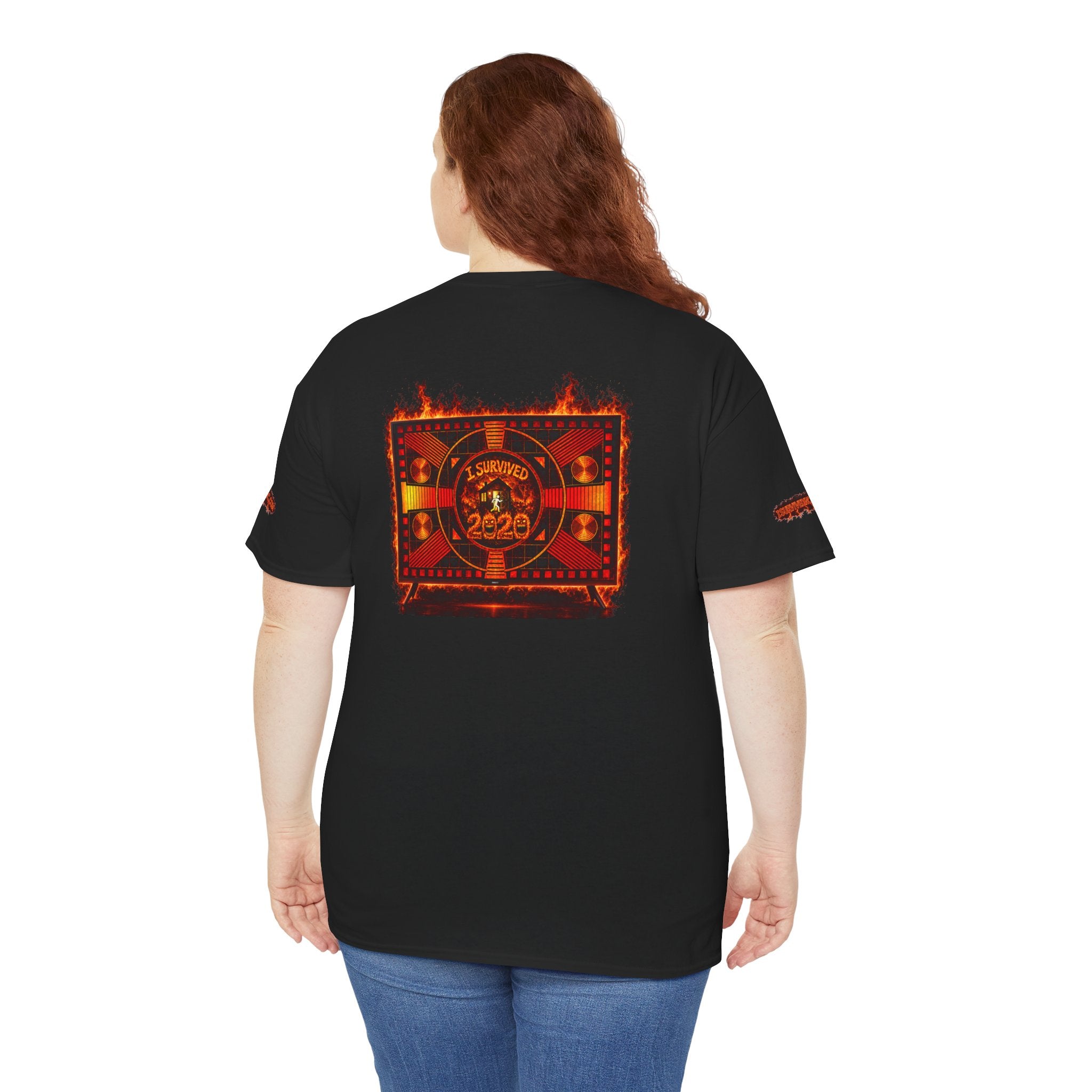 I Survived 2020 — "Please Stand By" Test Pattern Tee Wildfire Signal Special Edition Summer Premiere Unisex Heavy Cotton Tee