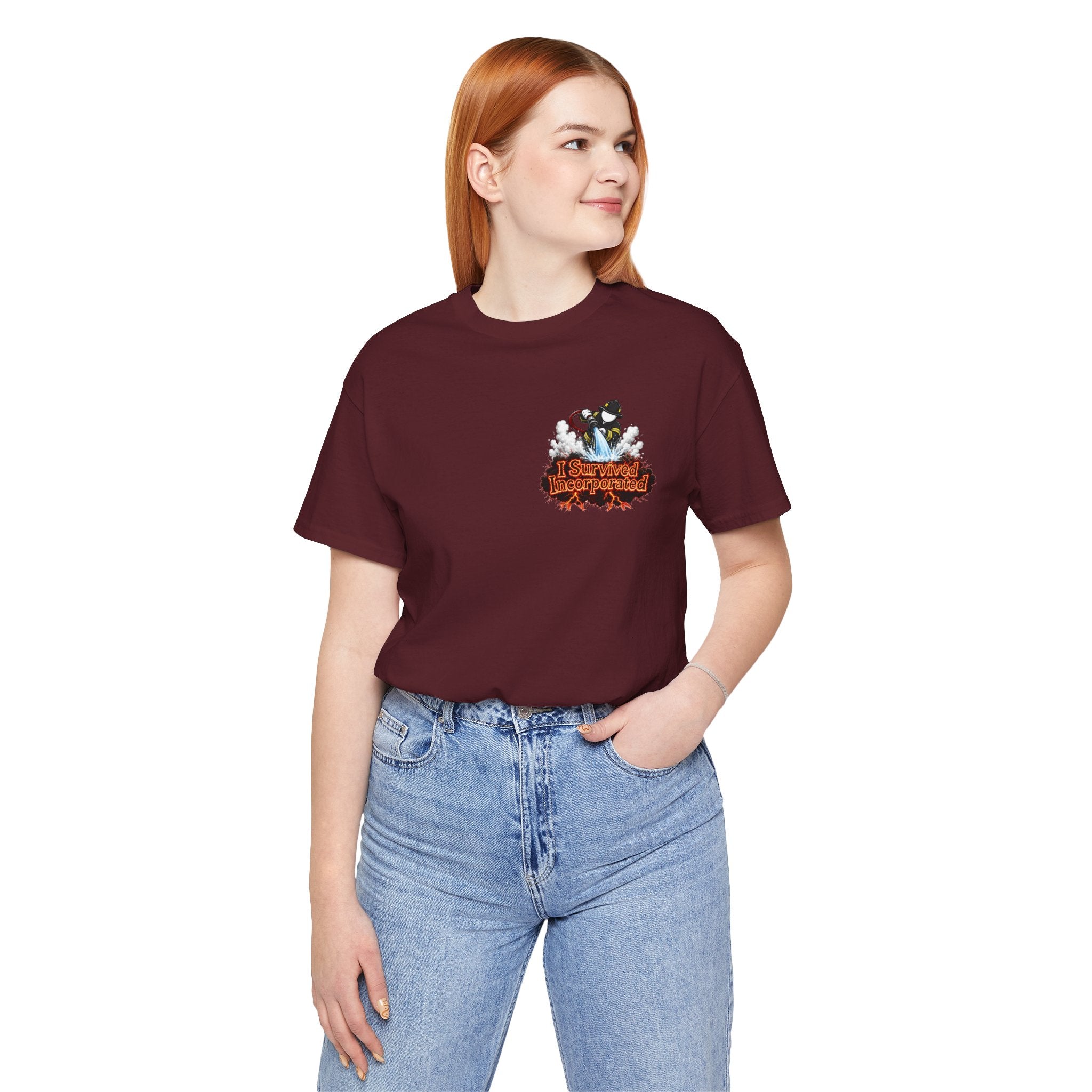 I Survived 2020 — "Please Stand By" Test Pattern Tee Wildfire Signal Edition Summer Premiere Unisex Jersey Short Sleeve Tee