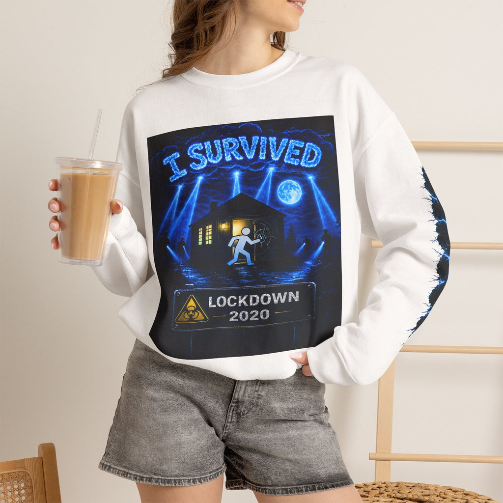 I Survived 2020 — LOCKDOWN S3:E2: Special Edition "Dating Under Lockdown" Unisex Heavy Blend™ Crewneck Sweatshirt