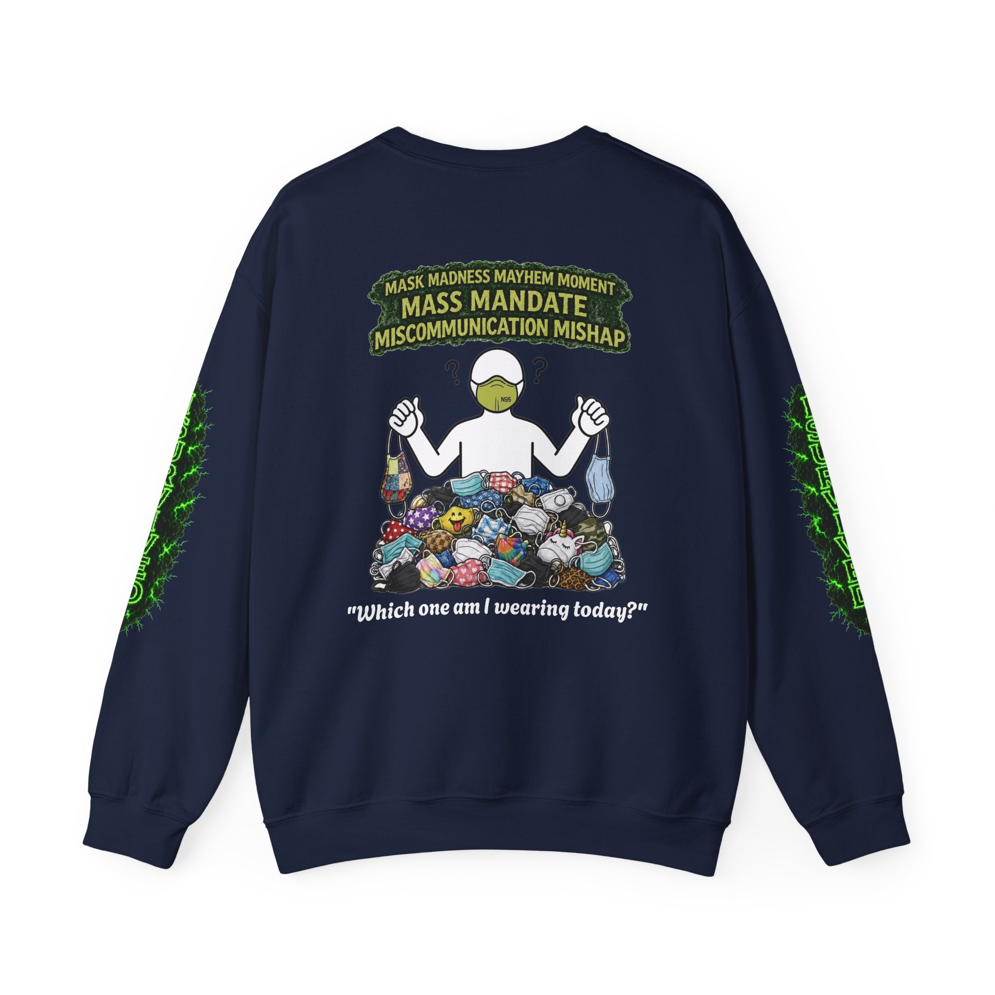 I Survived 2020 — Director's Cut S1:E4 "Mask Madness Mayhem Moment" | Pandemic Edition Unisex Heavy Blend™ Crewneck Sweatshirt