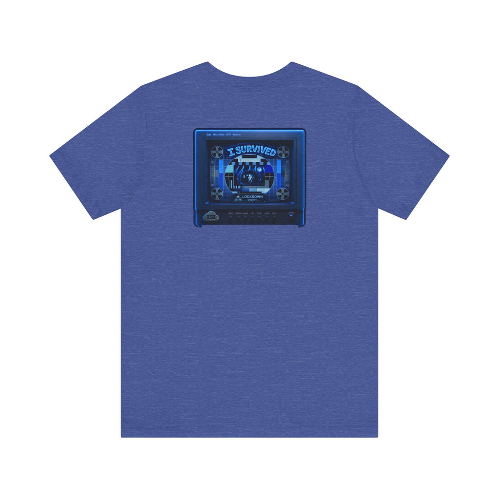 I Survived 2020 — "Please Stand By" Test Pattern Tee Lockdown Summer Exclusive Unisex Jersey Short Sleeve Tee