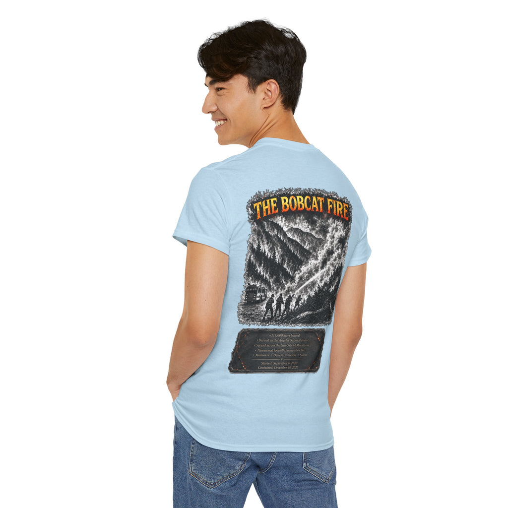 I Survived 2020 — WILDFIRES S2:E2: "The Bobcat Fire" Memorial Unisex Heavy Cotton Tee