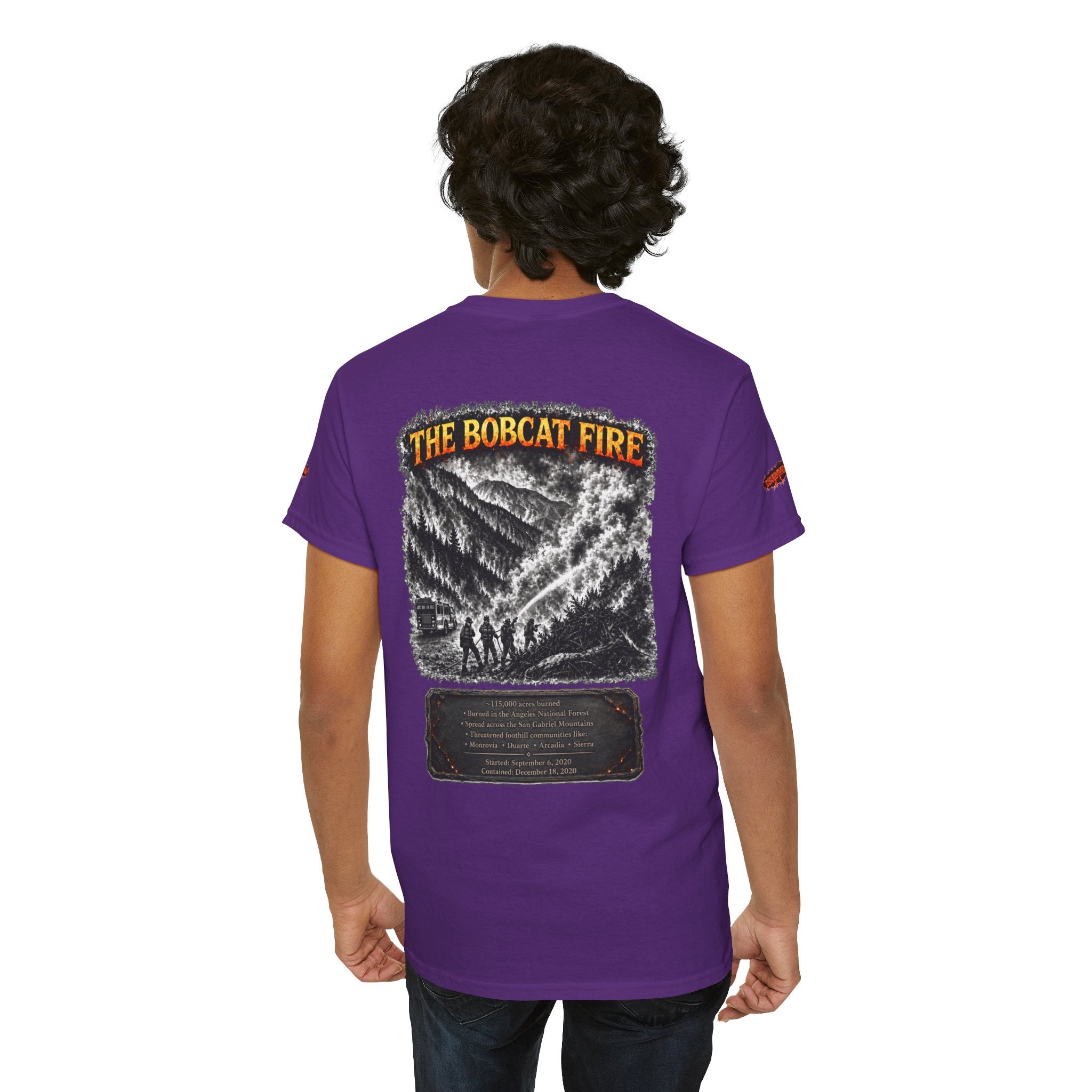 I Survived 2020 — WILDFIRES S2:E2: Special Edition "The Bobcat Fire" Memorial Unisex Heavy Cotton Tee