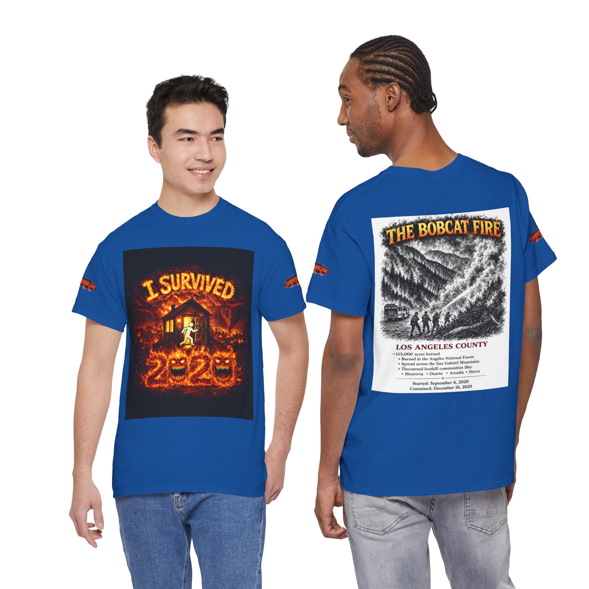 I Survived 2020 — S2:E2 "The Bobcat Fire" | Wildfire Edition Memorial Unisex Heavy Cotton Tee (SPECIAL EDITION)
