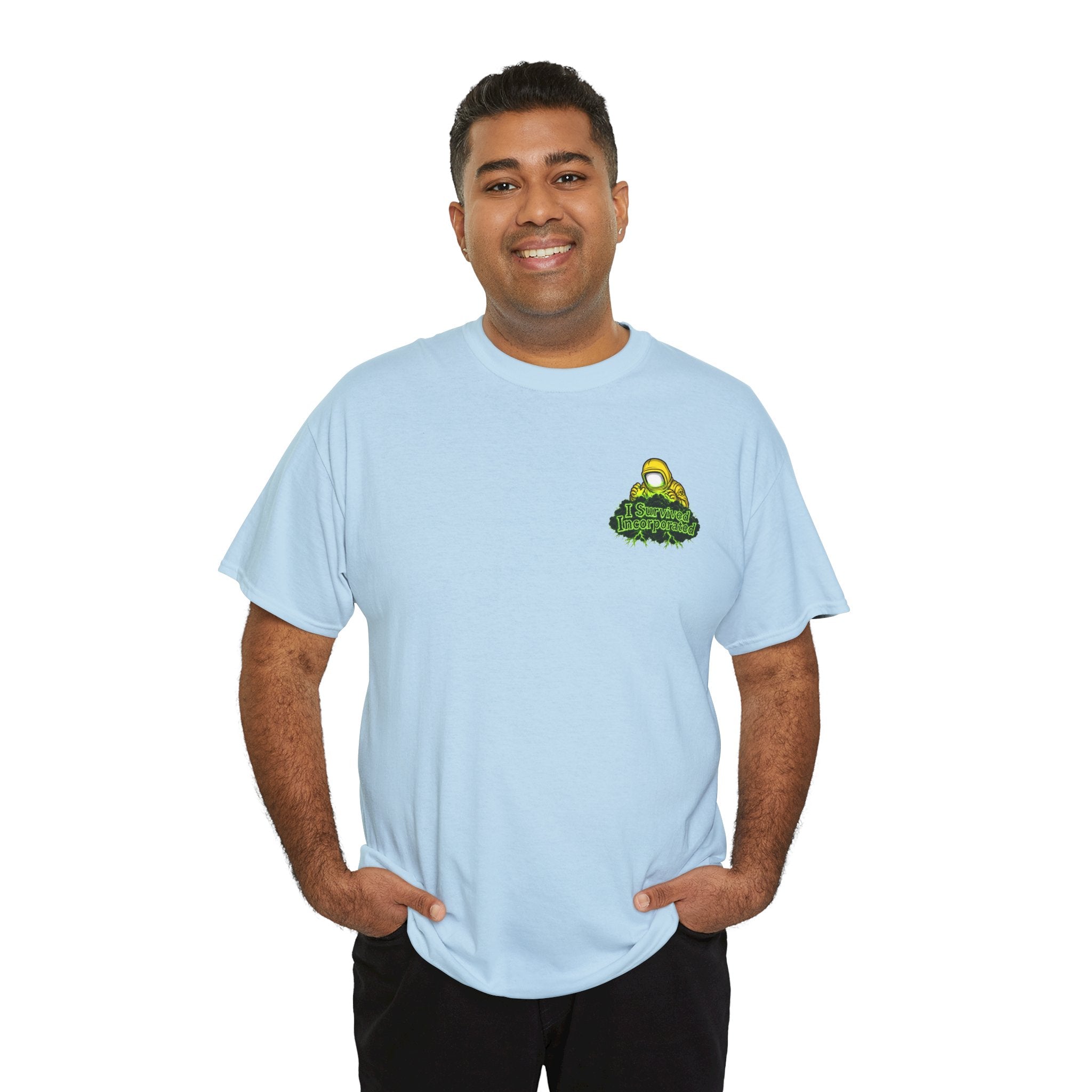 I Survived 2020 — "Please Stand By" Test Pattern Toxic Signal Tee Summer Premiere Unisex Heavy Cotton Tee