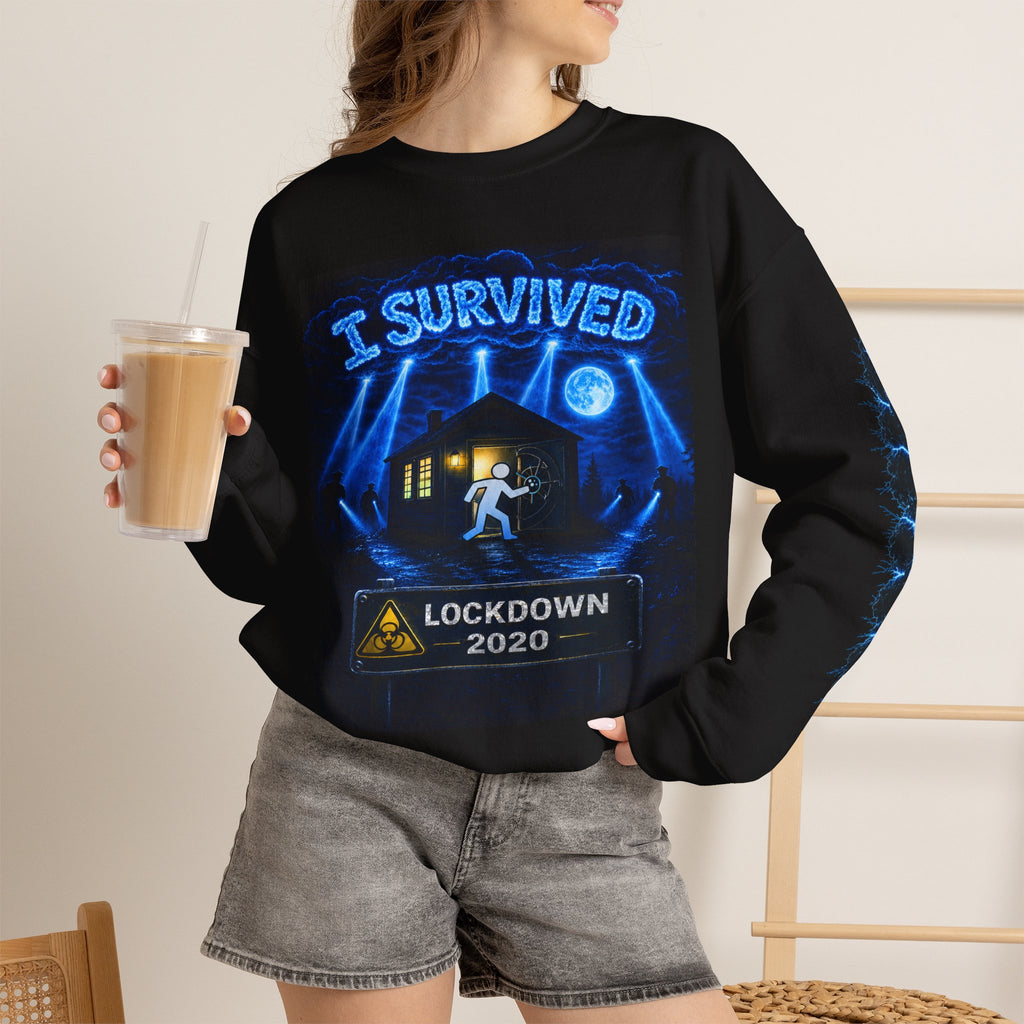 I Survived 2020 — LOCKDOWN S3:E2: Special Edition "Dating Under Lockdown" Unisex Heavy Blend™ Crewneck Sweatshirt