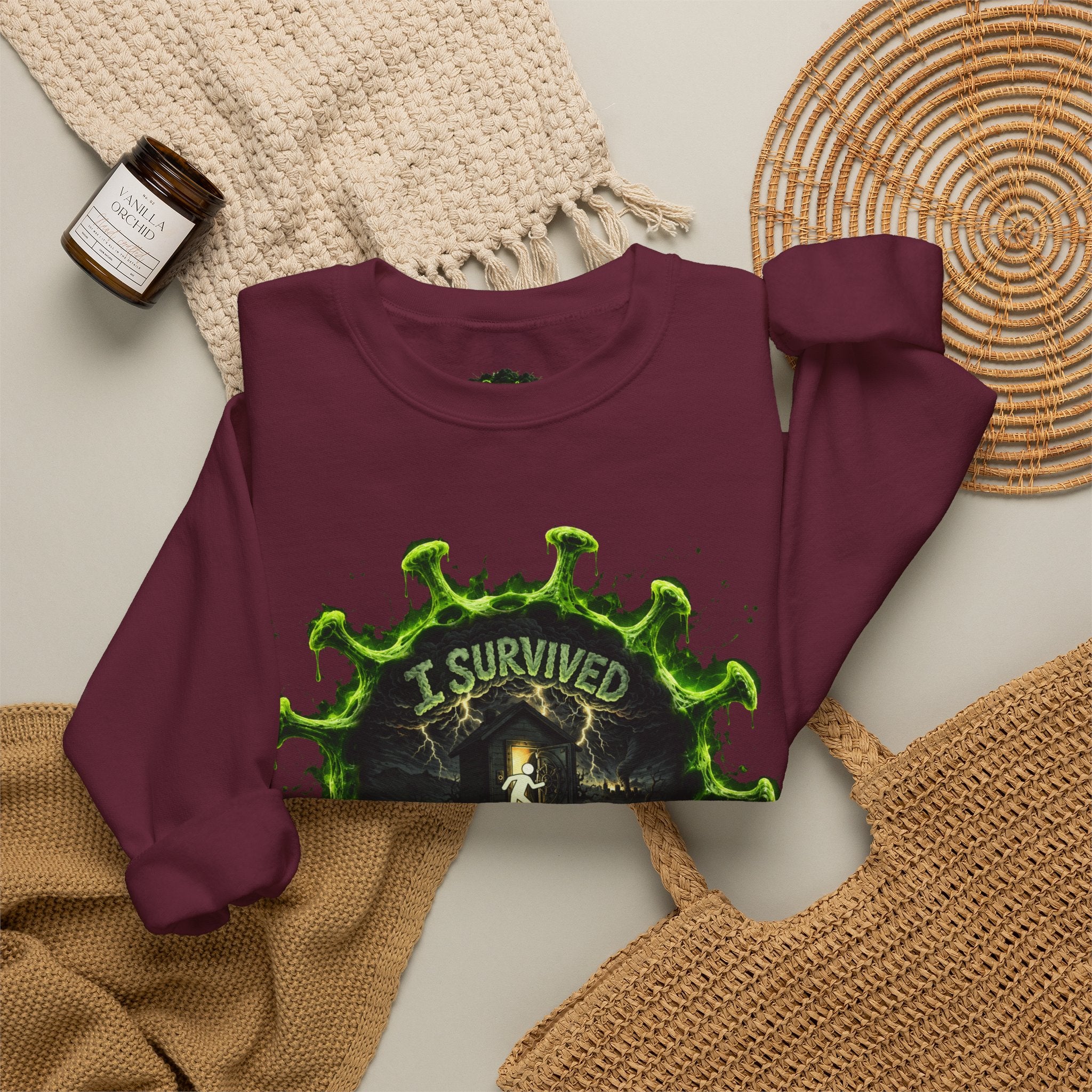 I Survived 2020 — Director's Cut S1:E3 "The Jab!" | Pandemic Edition Unisex Heavy Blend™ Crewneck Sweatshirt