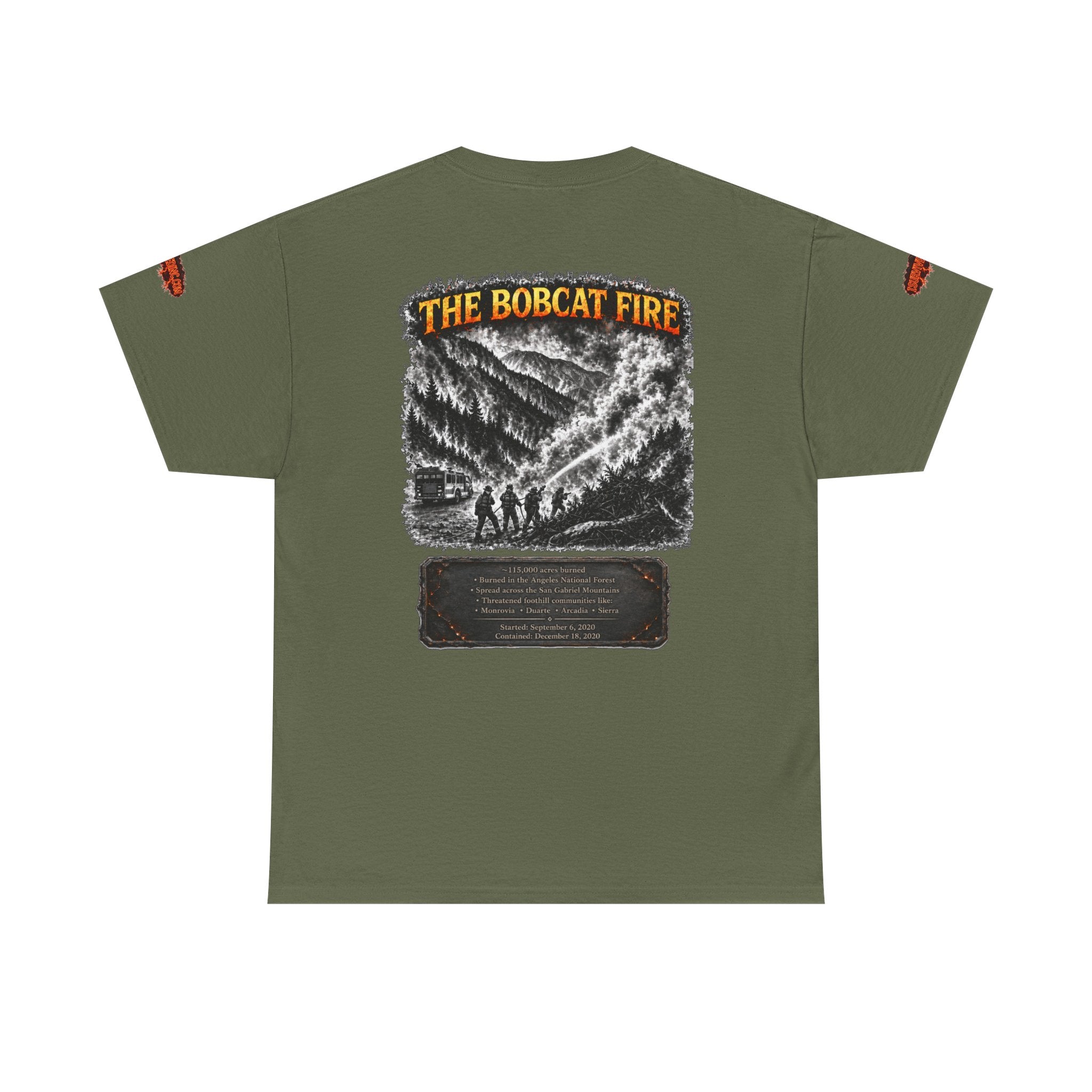 I Survived 2020 — WILDFIRES S2:E2: Director's Cut Special Edition "The Bobcat Fire" Memorial Unisex Heavy Cotton Tee