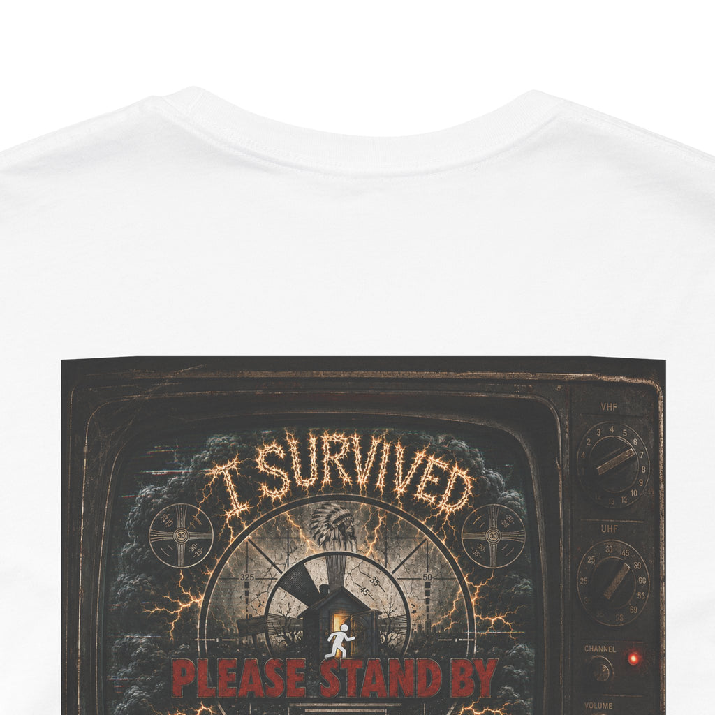 I Survived 2020 — "Please Stand By" Test Pattern Tee Summer Premier Unisex Jersey Short Sleeve Tee