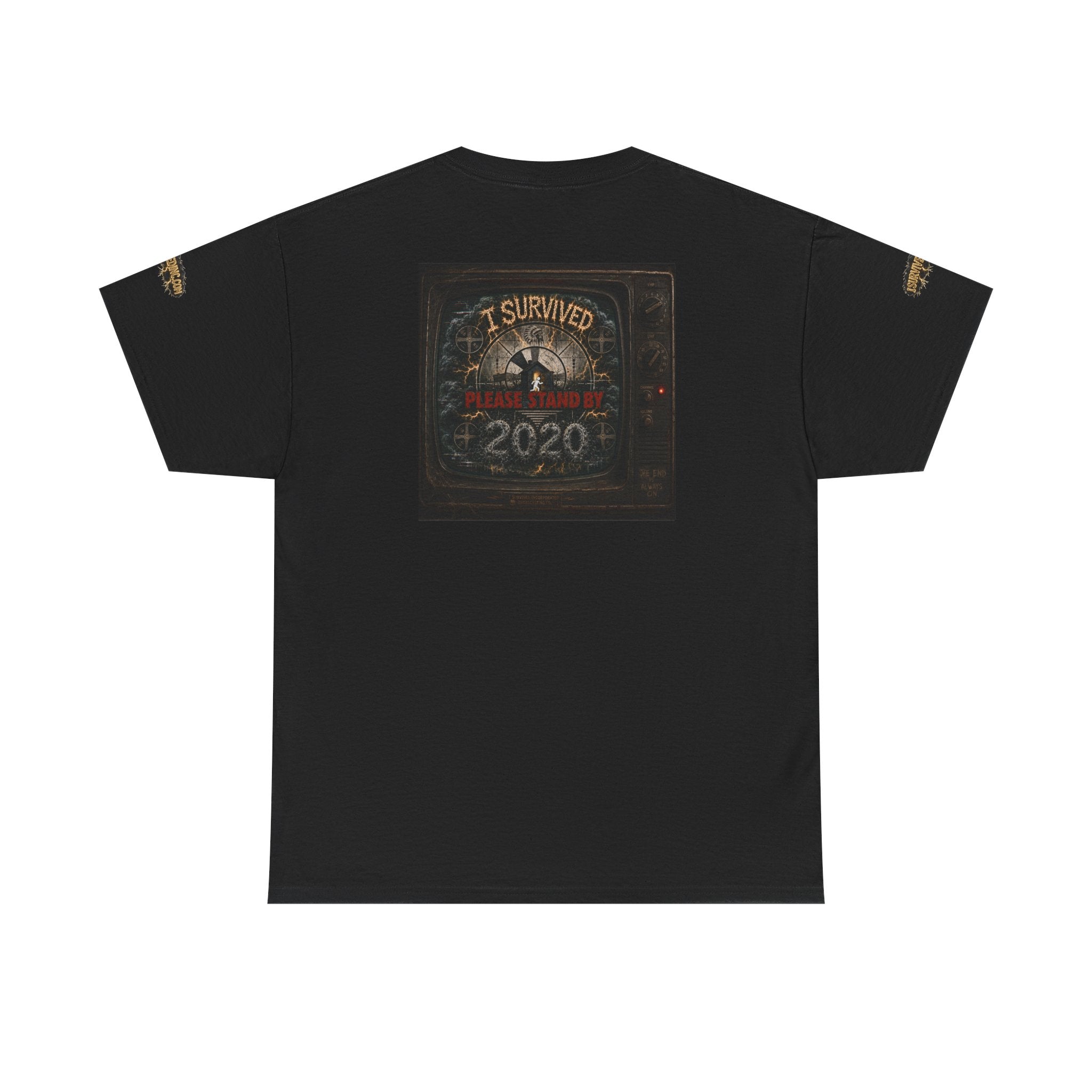 I Survived 2020 — "Please Stand By" Test Pattern Tee Special Edition Summer Premier Unisex Heavy Cotton Tee