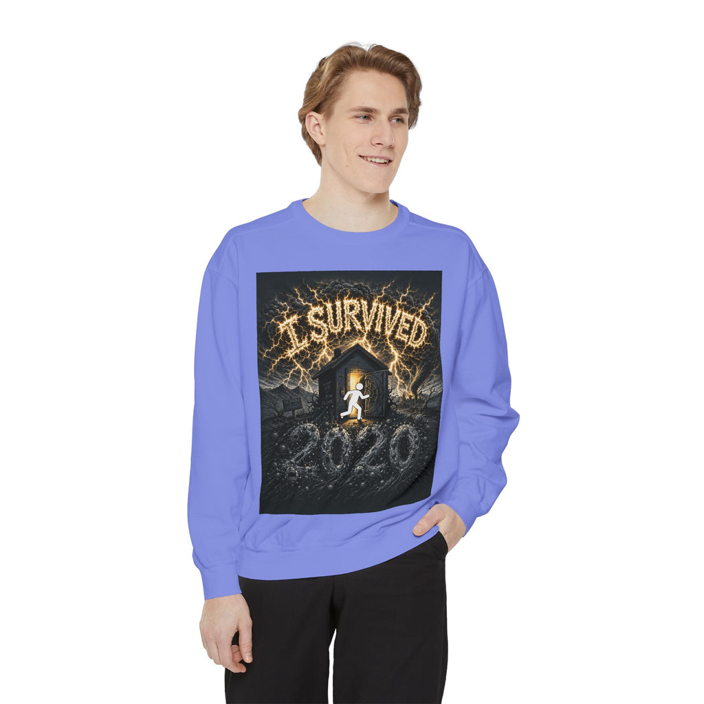I Survived 2020 — Original Design Teaser Sweatshirt | Season 1 Premiere Drop Unisex Garment-Dyed Sweatshirt