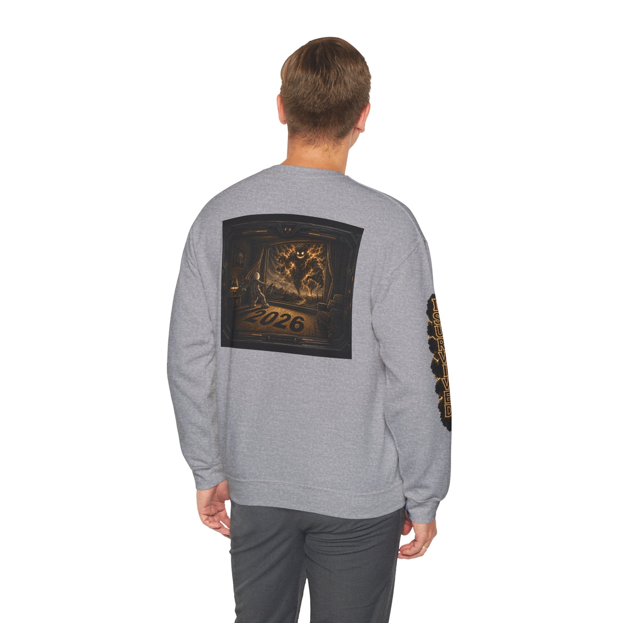 I Survived 2020 — Director's Cut Original Design Teaser Tee | Season 1 Premiere Drop Unisex Heavy Blend™ Crewneck Sweatshirt (SPECIAL EDITION)