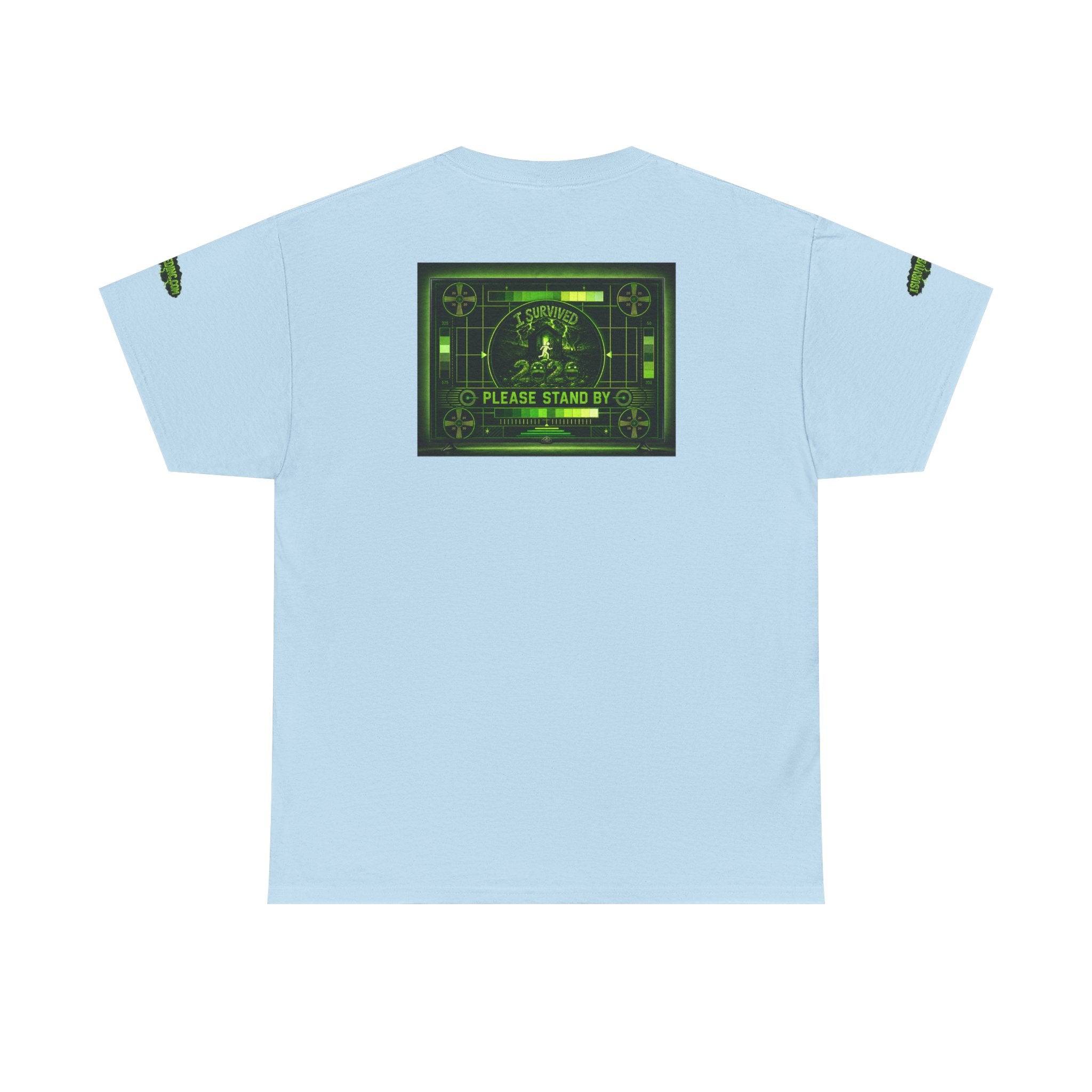 I Survived 2020 — "Please Stand By" Test Pattern Toxic Signal Tee Special Edition Summer Premiere Unisex Heavy Cotton Tee
