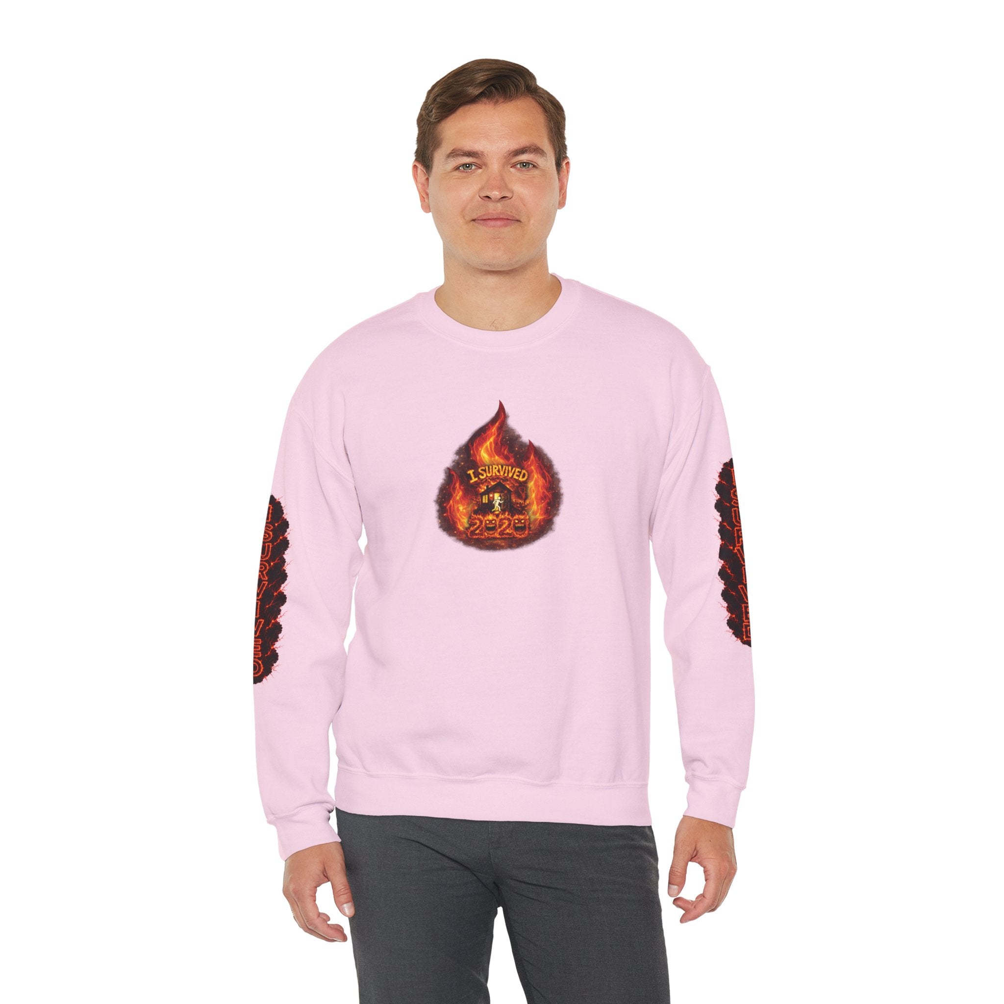 I Survived 2020 — WILDFIRES S2:E1: Director's Cut "Berry Creek" Memorial Unisex Heavy Blend™ Crewneck Sweatshirt