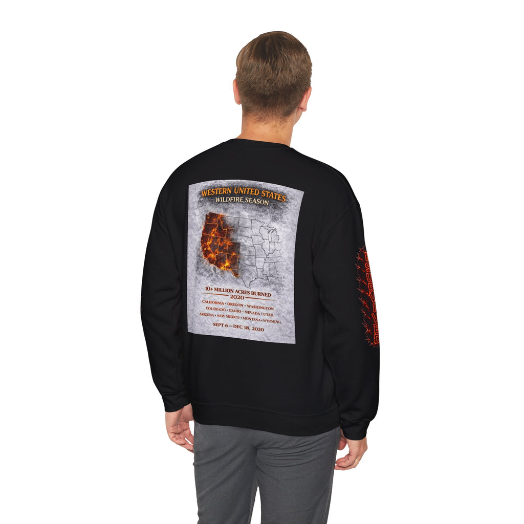 I Survived 2020 — Director's Cut S2:E4 "Western U.S. Wildfire Season" | Mid-Season Finale Pt. 1 | Wildfire Edition Memorial Unisex Heavy Blend™ Crewneck Sweatshirt