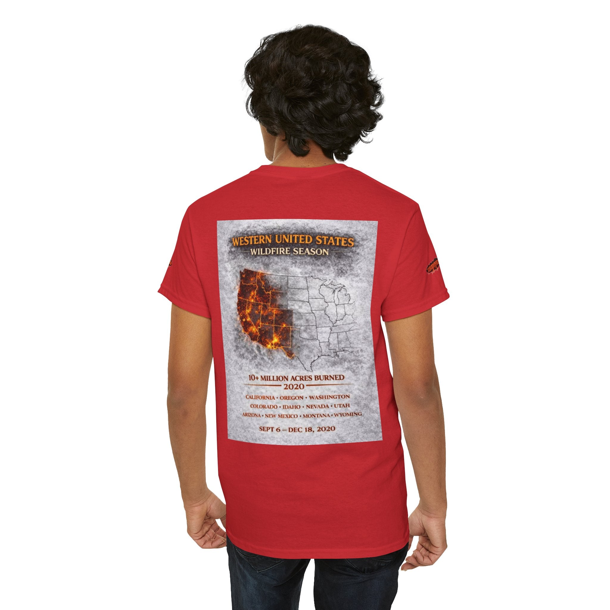 I Survived 2020 —  WILDFIRES S2:E4: Director's Cut Special Edition "Western U.S. Wildfire Season" Memorial Unisex Heavy Cotton Tee
