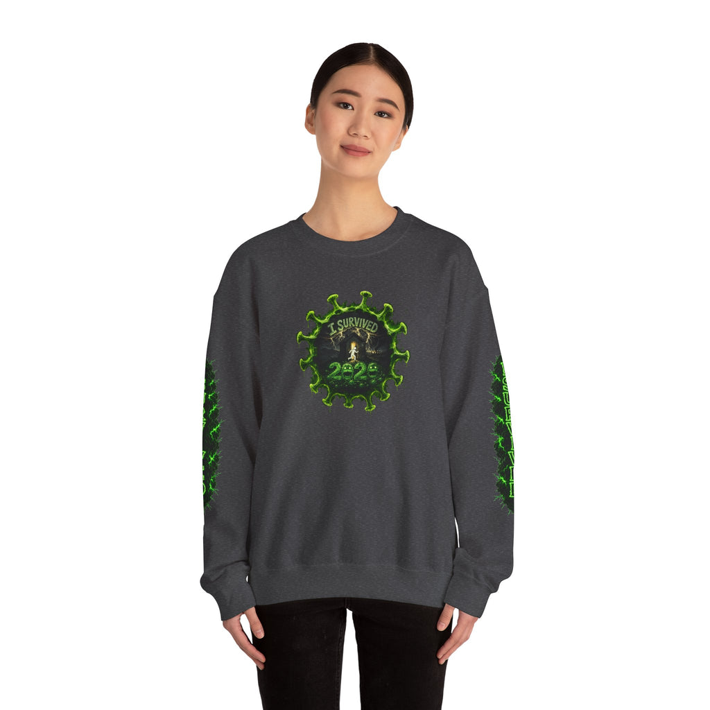 I Survived 2020 — PANDEMIC S1:E1: Director's Cut "COVID-19: The Coronavirus" Unisex Heavy Blend™ Crewneck Sweatshirt