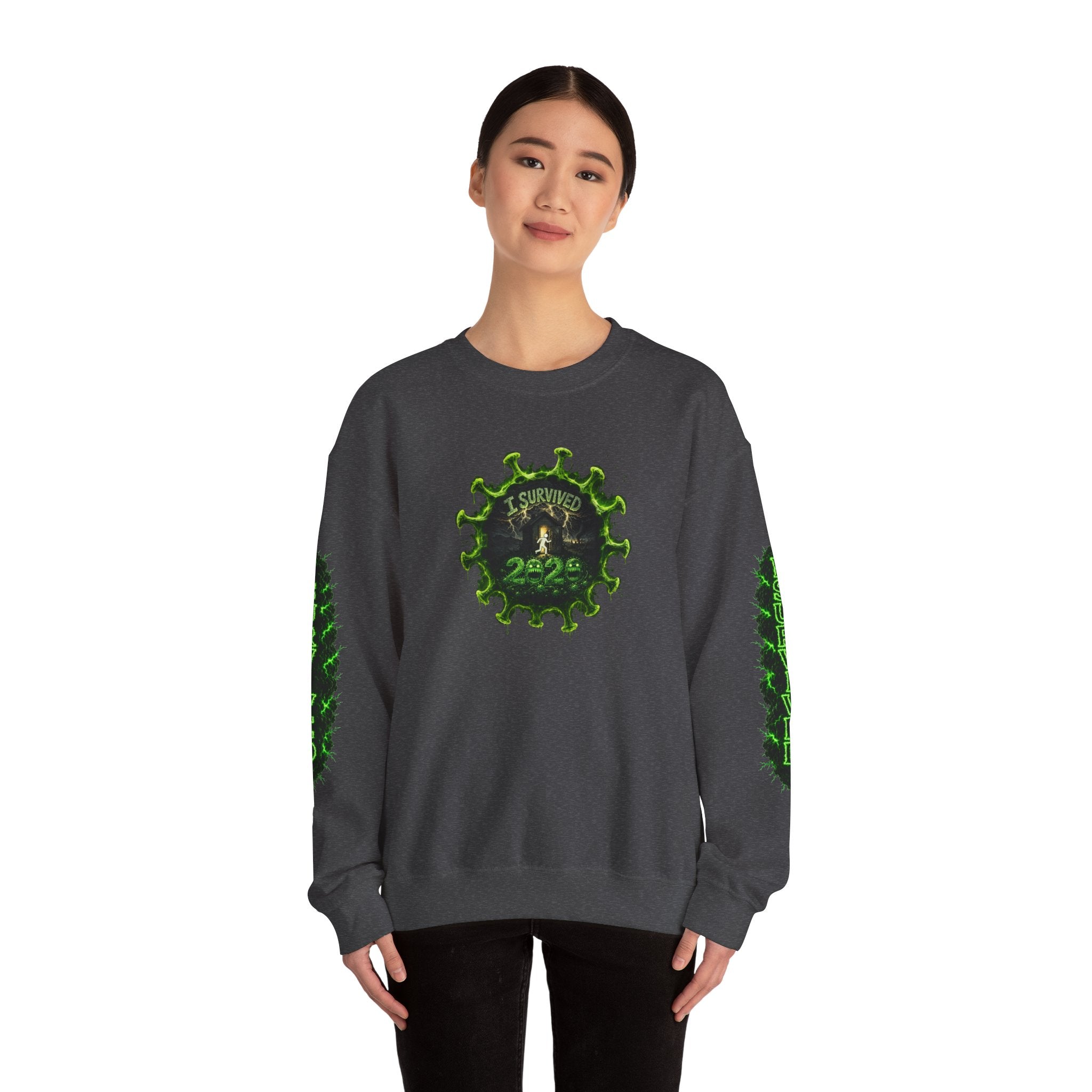 I Survived 2020 — PANDEMIC S1:E1: Director's Cut "COVID-19: The Coronavirus" Unisex Heavy Blend™ Crewneck Sweatshirt