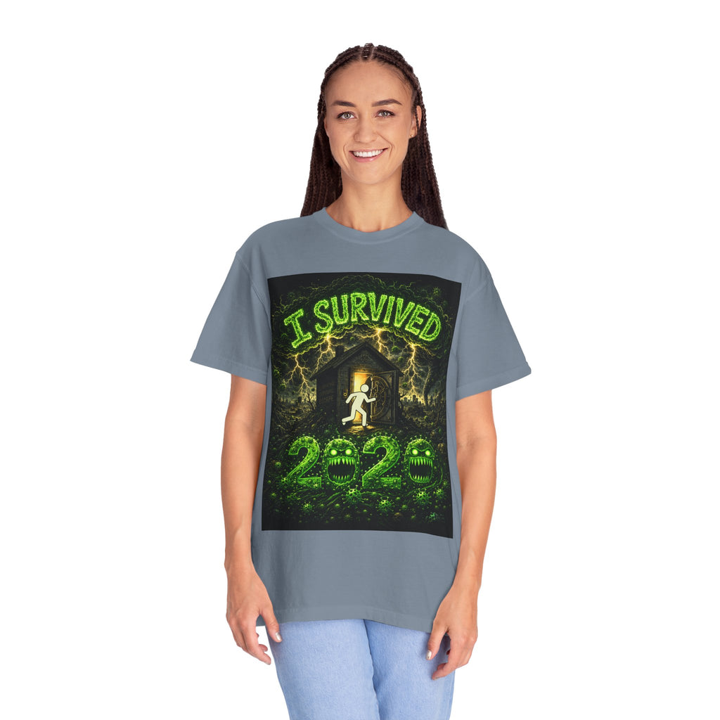 I Survived 2020 — S1:E3 "The Jab!" | Pandemic Edition Unisex Garment-Dyed T-shirt