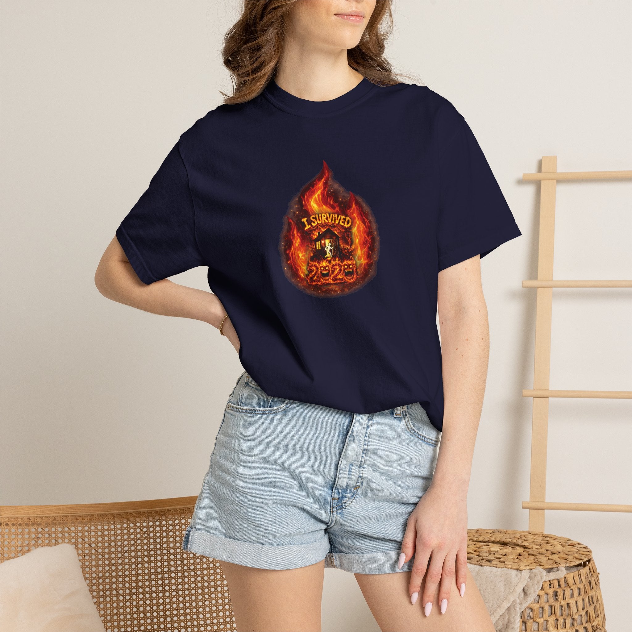 I Survived 2020 — WILDFIRES S2:E3: Director's Cut "The California Wildfires" Memorial Unisex Garment-Dyed T-shirt