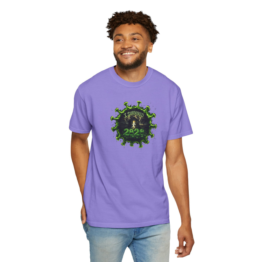 I Survived 2020 —  PANDEMIC S1:E1: Director's Cut "COVID-19: The Coronavirus" Unisex Garment-Dyed T-shirt