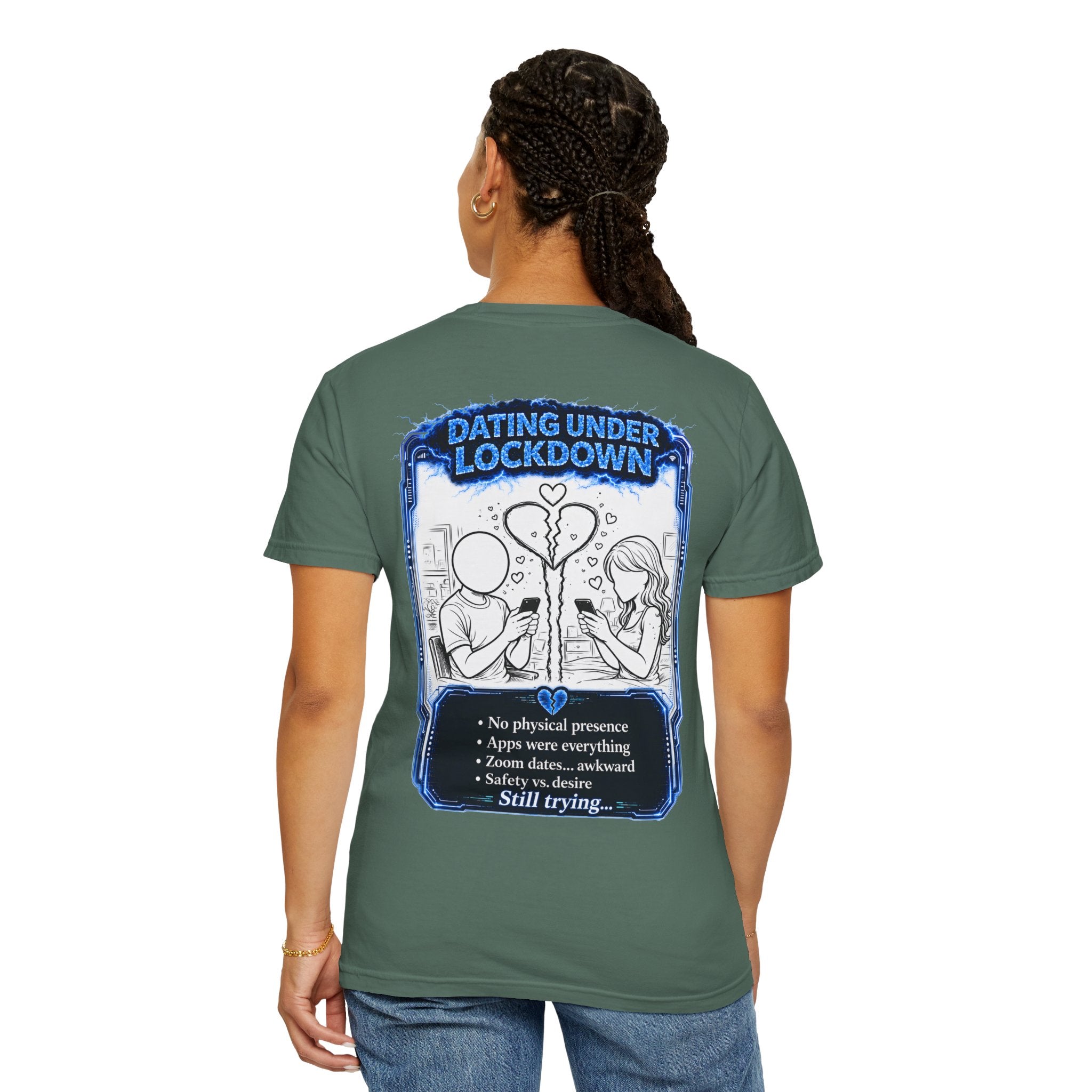 I Survived 2020 — LOCKDOWN S3:E2: "Dating Under Lockdown" Unisex Garment-Dyed T-shirt