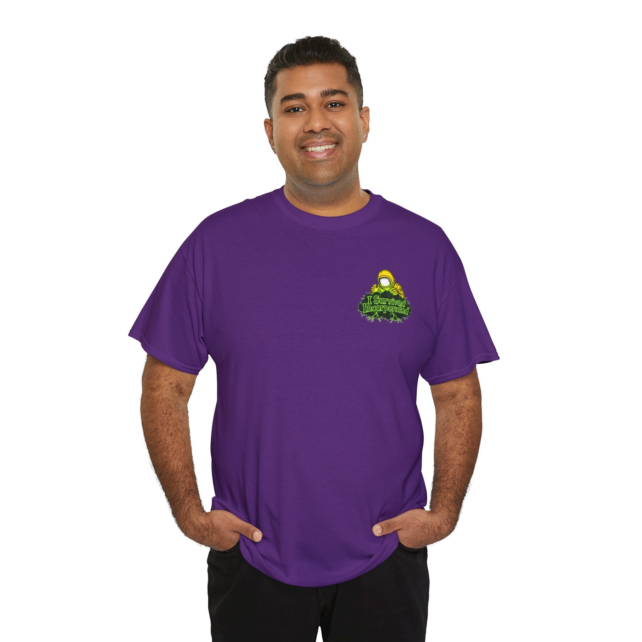 I Survived 2020 — "Please Stand By" Test Pattern Toxic Signal Tee Summer Premiere Unisex Heavy Cotton Tee