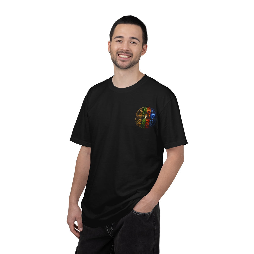 I Survived 2020 — "No Signal" Test Pattern Tee Alien Broadcast Finale Summer Premiere Unisex Garment-Dyed T-shirt
