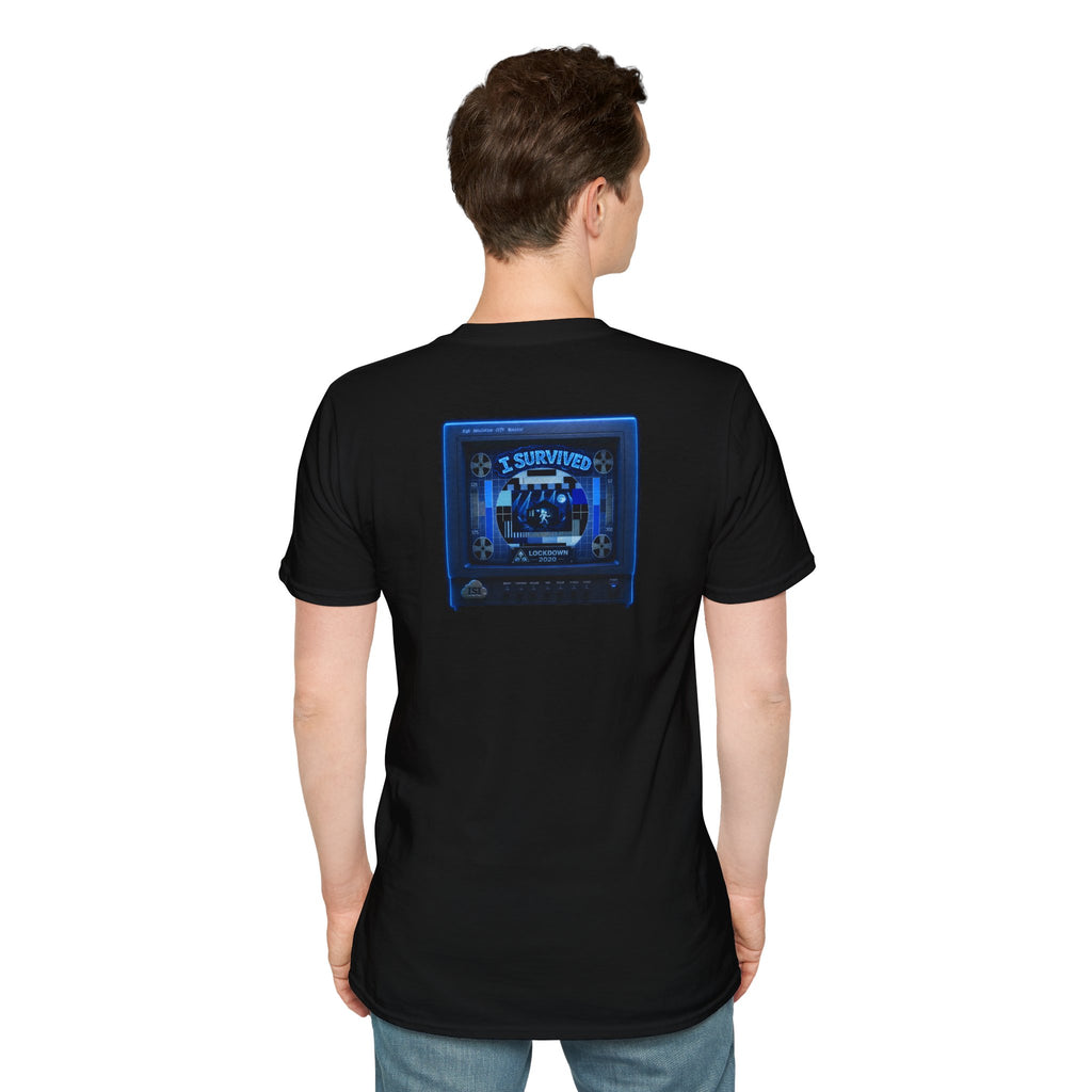 I Survived 2020 — "Please Stand By" Test Pattern Tee Lockdown Edition Summer Exclusive Unisex Softstyle T-Shirt