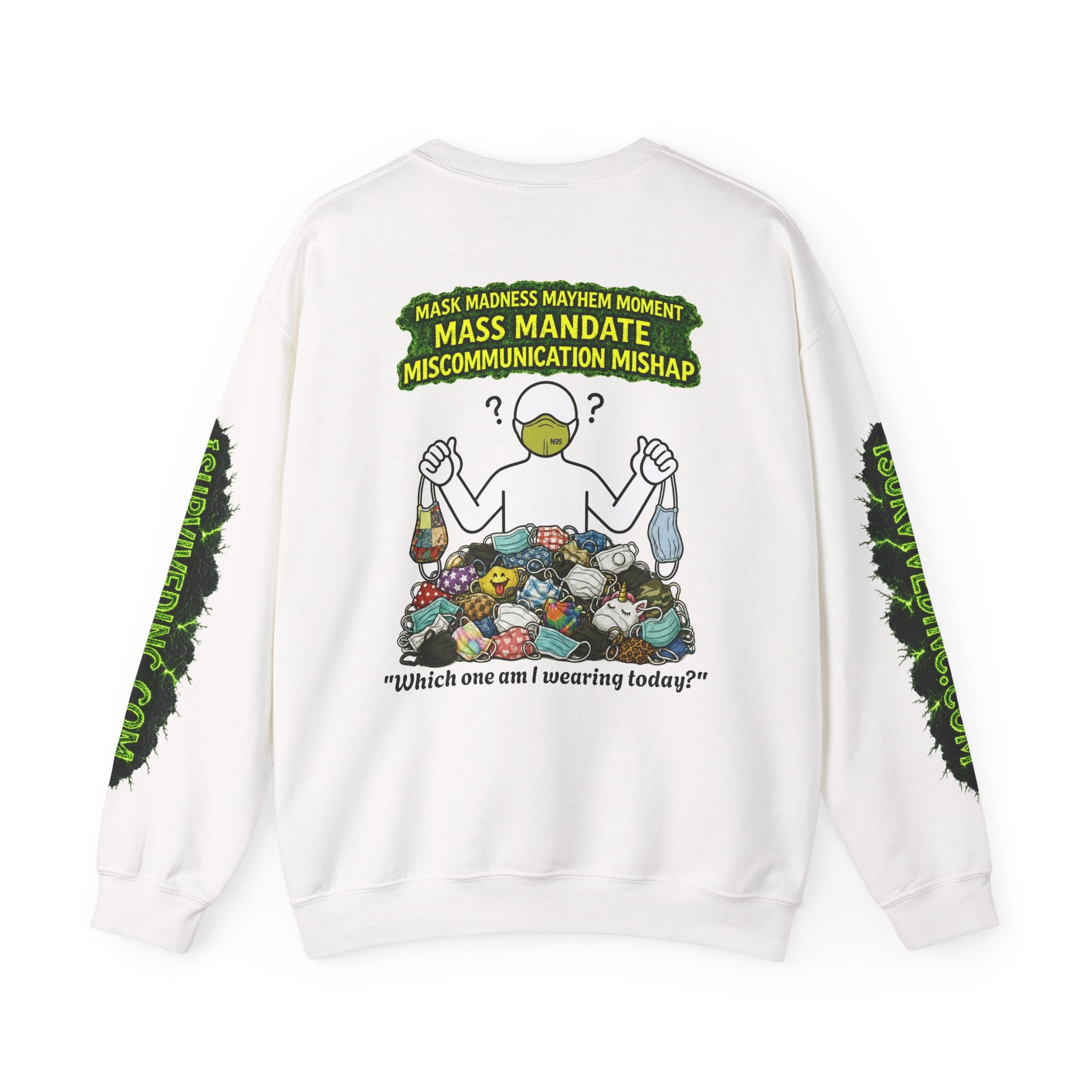 I Survived 2020 — PANDEMIC S1:E4: "Mask Madness" Unisex Heavy Blend™ Crewneck Sweatshirt
