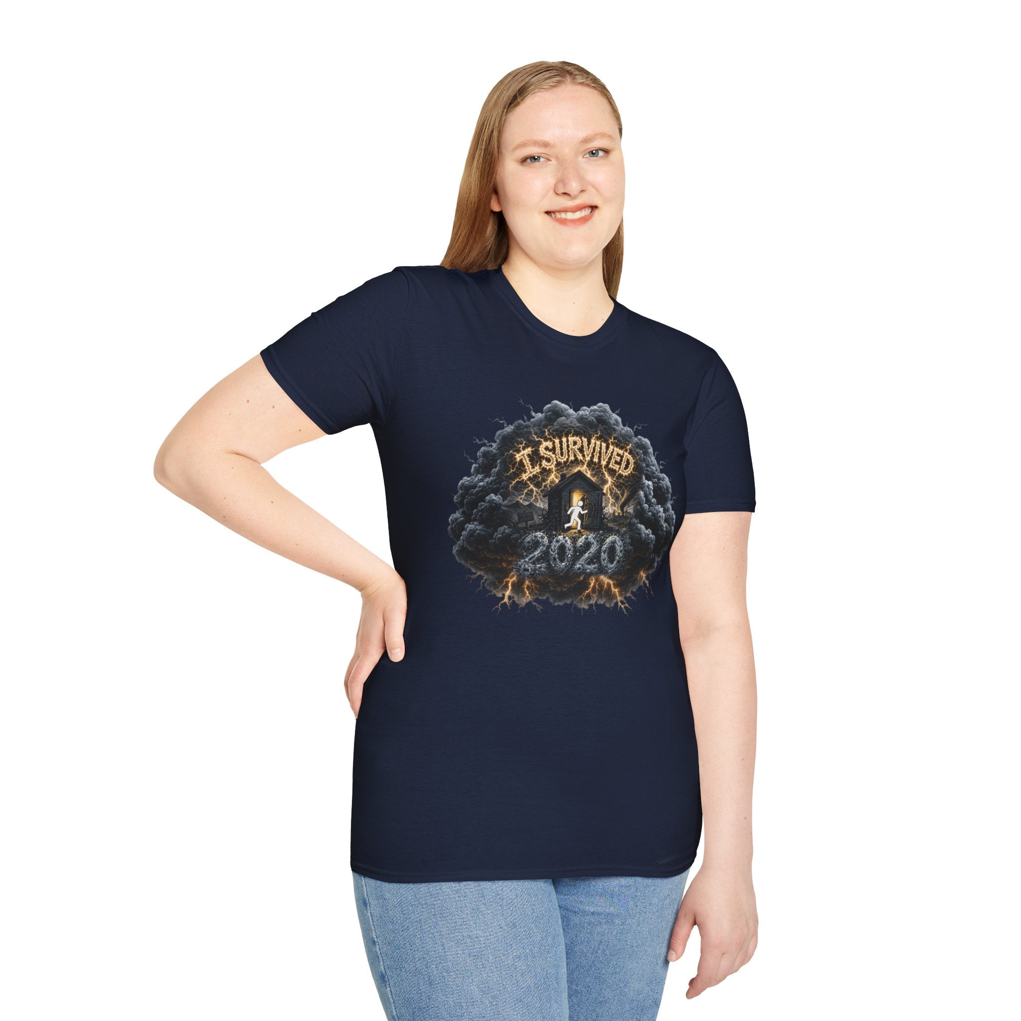 I Survived 2020 — Director's Cut Original Design Teaser Tee | Season 1 Premiere Drop Unisex Softstyle T-Shirt