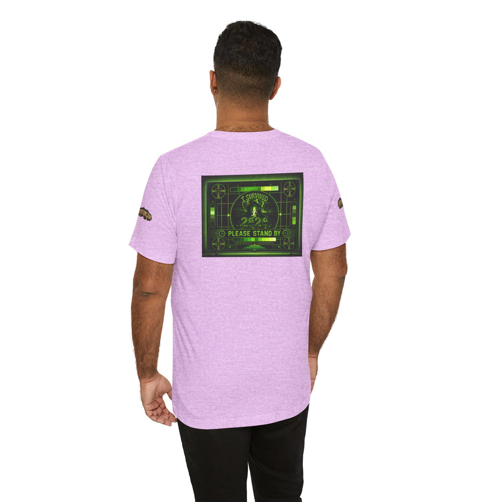 I Survived 2020 — "Please Stand By" Test Pattern Toxic Signal Tee Special Edition Summer Premiere Unisex Jersey Short Sleeve Tee