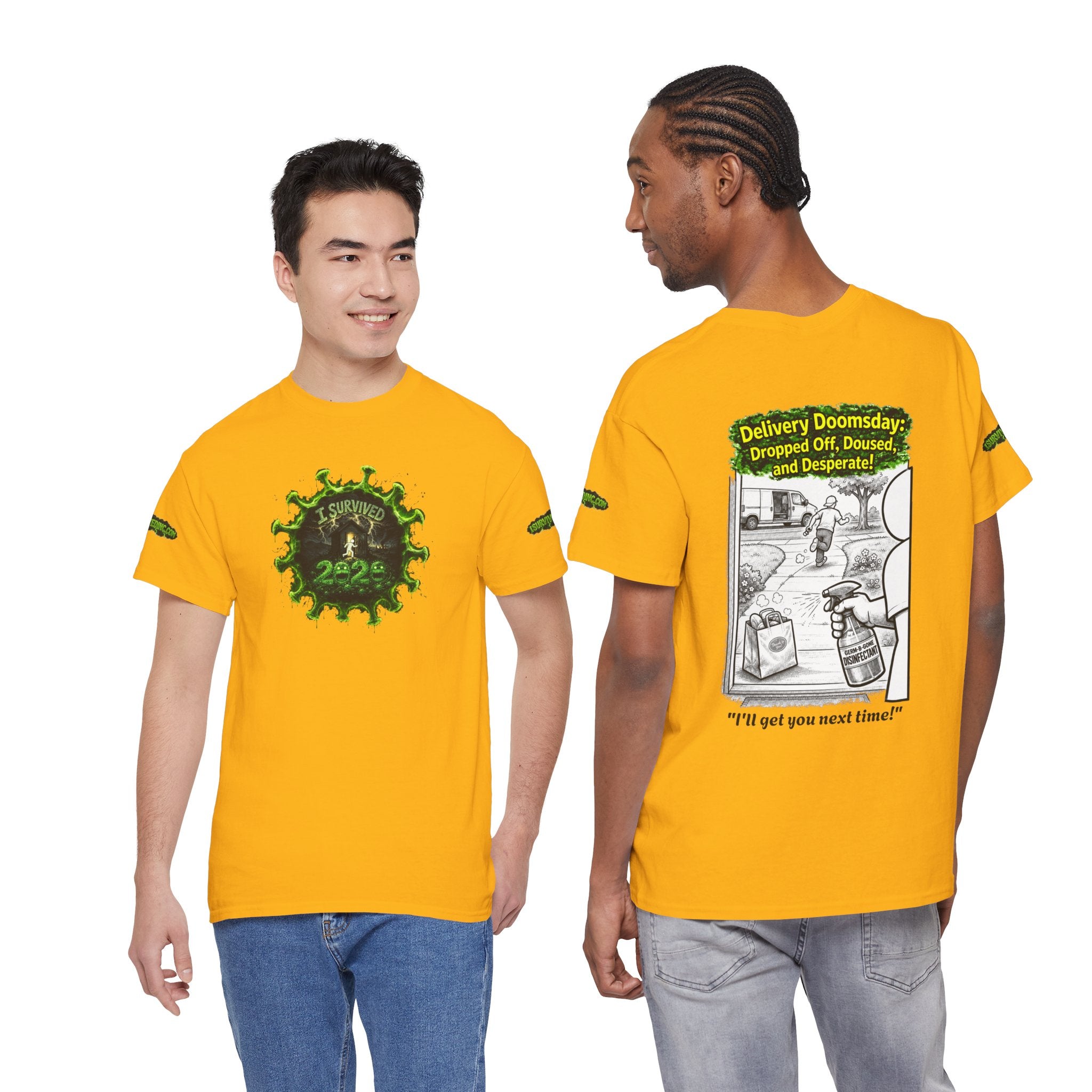 I Survived 2020 — PANDEMIC S1:E5: Director's Cut Special Edition "Delivery Doomsday" Unisex Heavy Cotton Tee