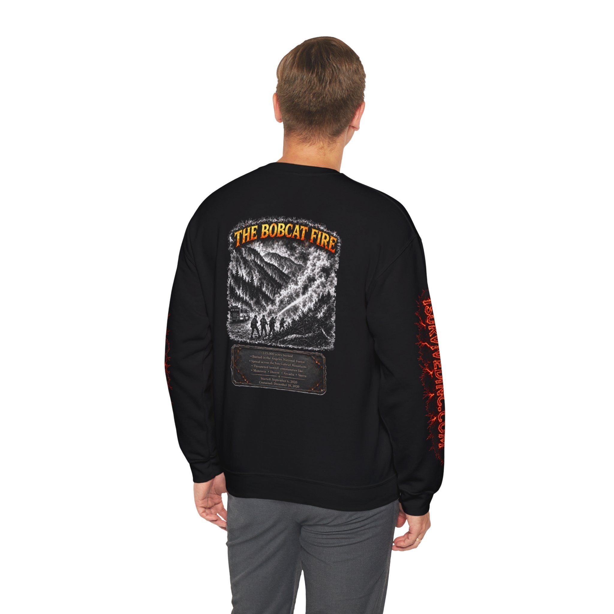 I Survived 2020 — WILDFIRES S2:E2: "The Bobcat Fire" Memorial Unisex Heavy Blend™ Crewneck Sweatshirt