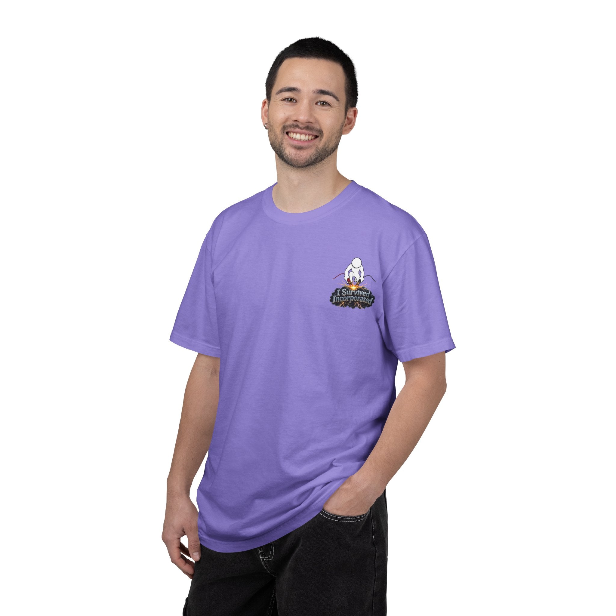 I Survived 2020 — "Please Stand By" Test Pattern Tee Summer Premier Unisex Garment-Dyed T-shirt