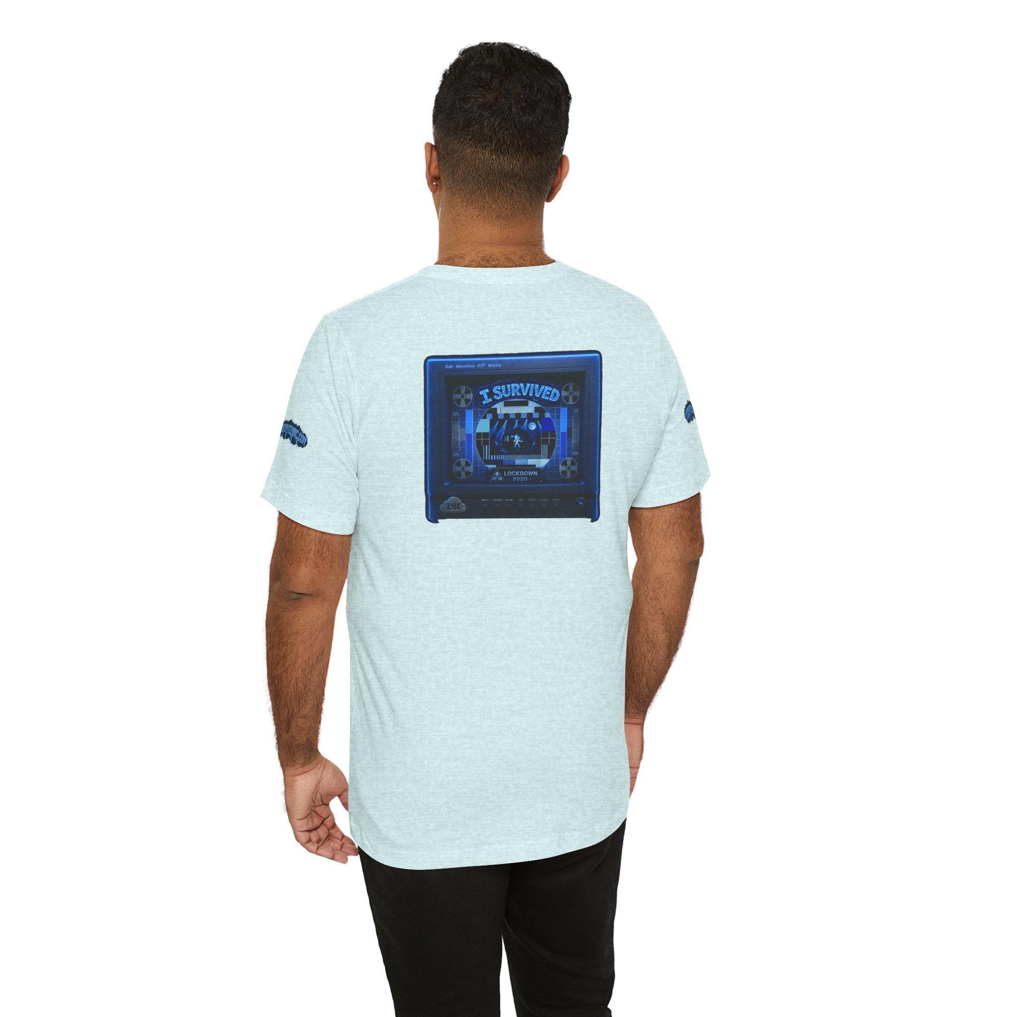 I Survived 2020 — "Please Stand By" Test Pattern Tee Lockdown Special Edition Summer Exclusive Unisex Jersey Short Sleeve Tee