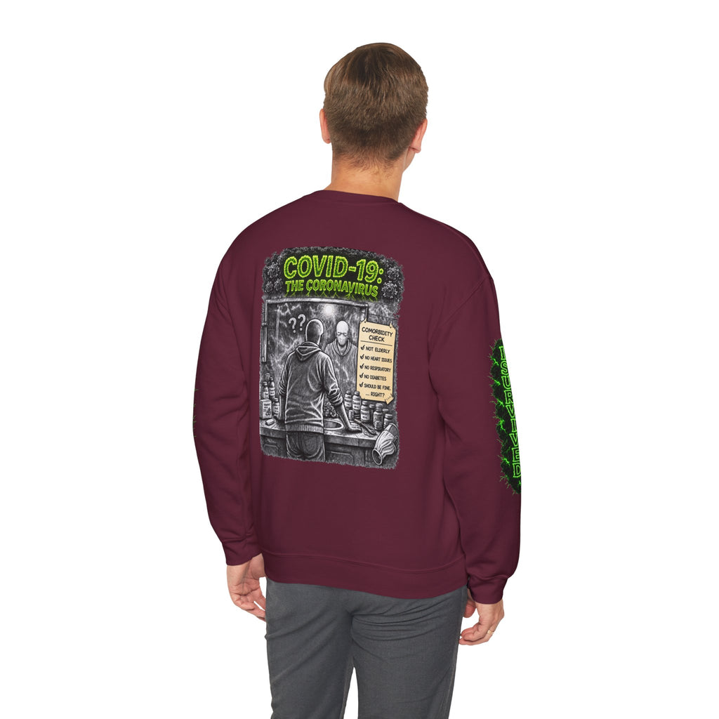 I Survived 2020 — Director's Cut S1:E1 "COVID-19: The Coronavirus" | Pandemic Edition Unisex Heavy Blend™ Crewneck Sweatshirt