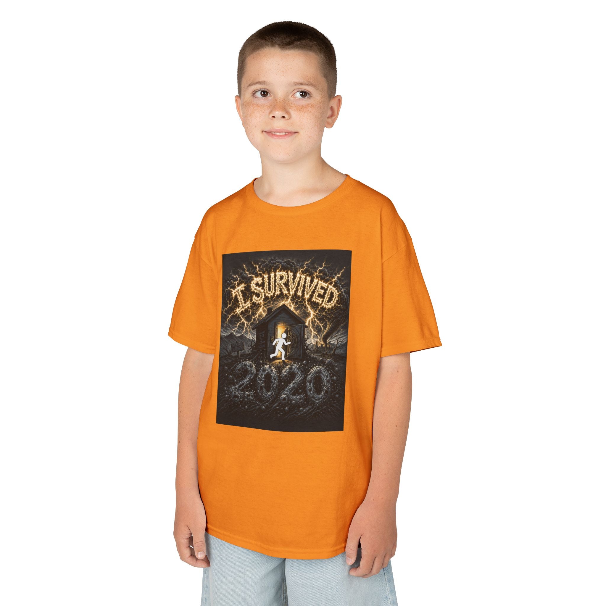 I Survived 2020 — Original Design Teaser Tee | Season 1 Premiere Drop Kids Heavy Cotton™ Tee
