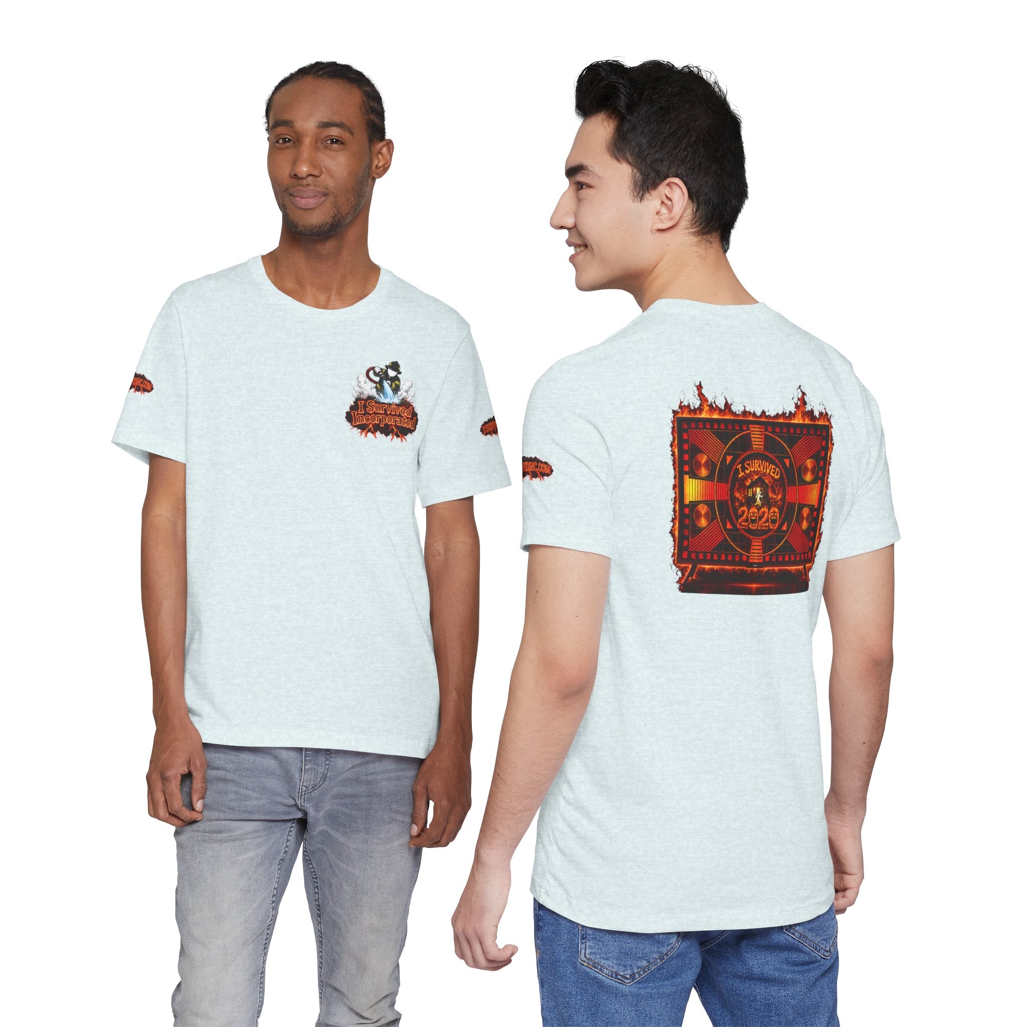 I Survived 2020 — "Please Stand By" Test Pattern Tee Wildfire Signal Special Edition Summer Premiere Unisex Jersey Short Sleeve Tee