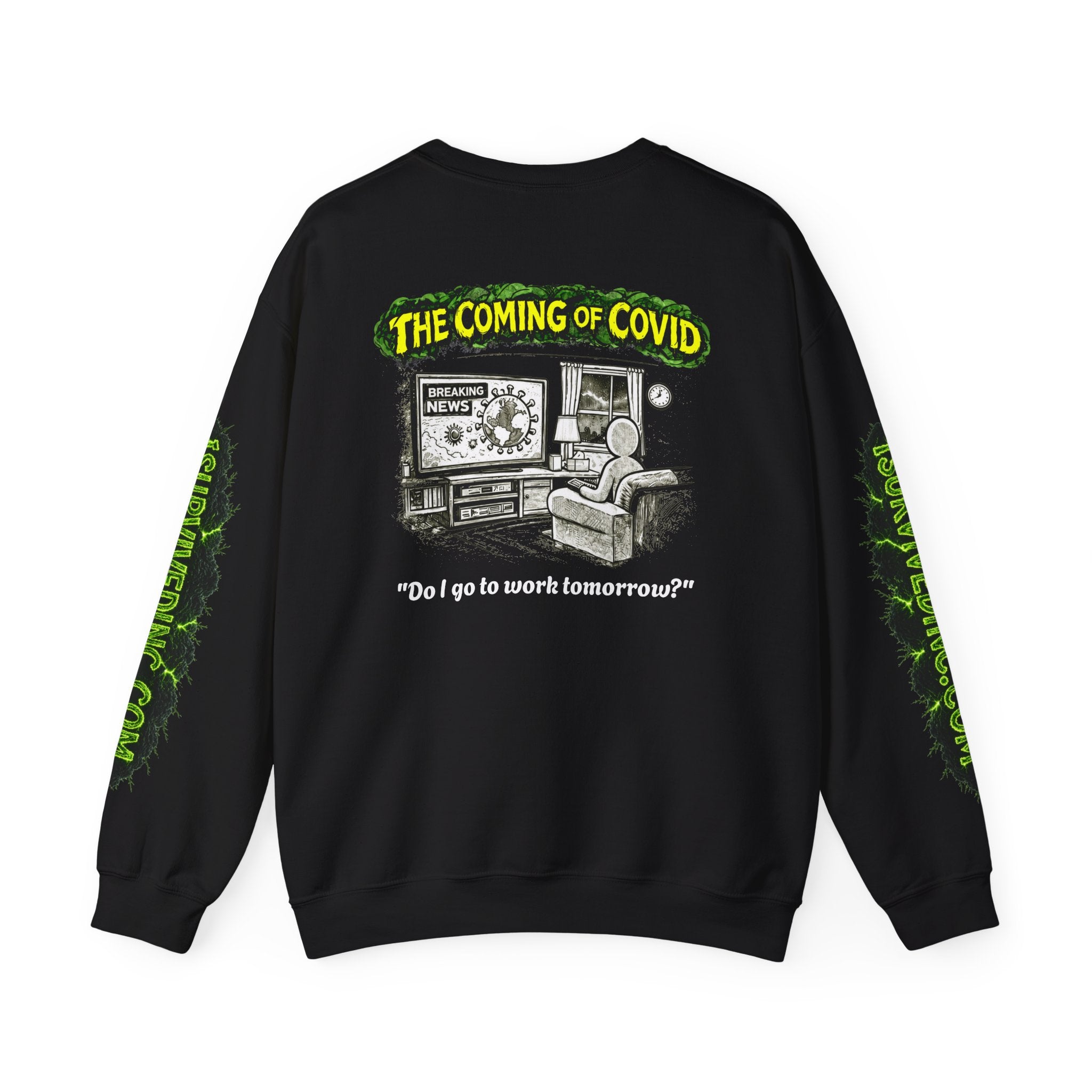 I Survived 2020 — PANDEMIC S1:E2: "The Coming of COVID" Unisex Heavy Blend™ Crewneck Sweatshirt