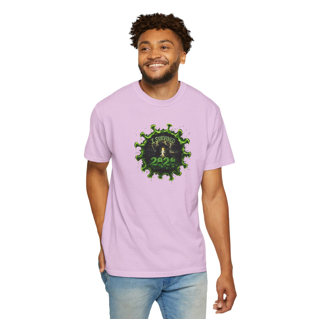 I Survived 2020 — PANDEMIC S1:E3: Director's Cut "The Jab!" Unisex Garment-Dyed T-shirt