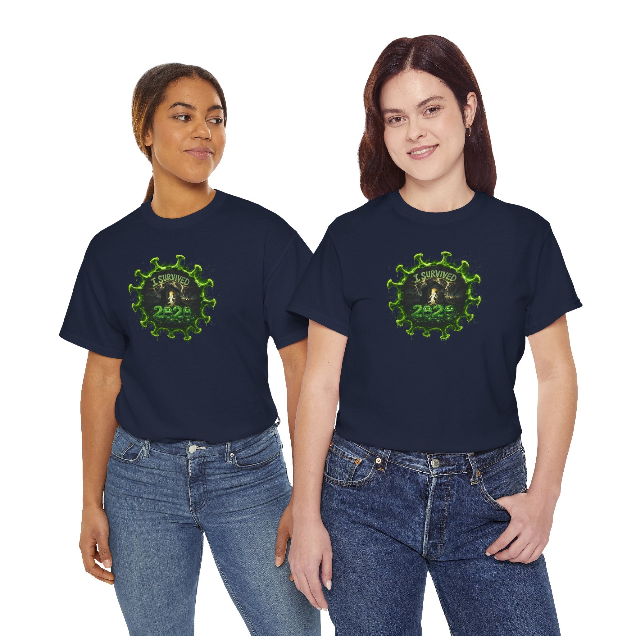 I Survived 2020 — PANDEMIC S1:E1: Director's Cut "COVID-19: The Coronavirus" Unisex Heavy Cotton Tee