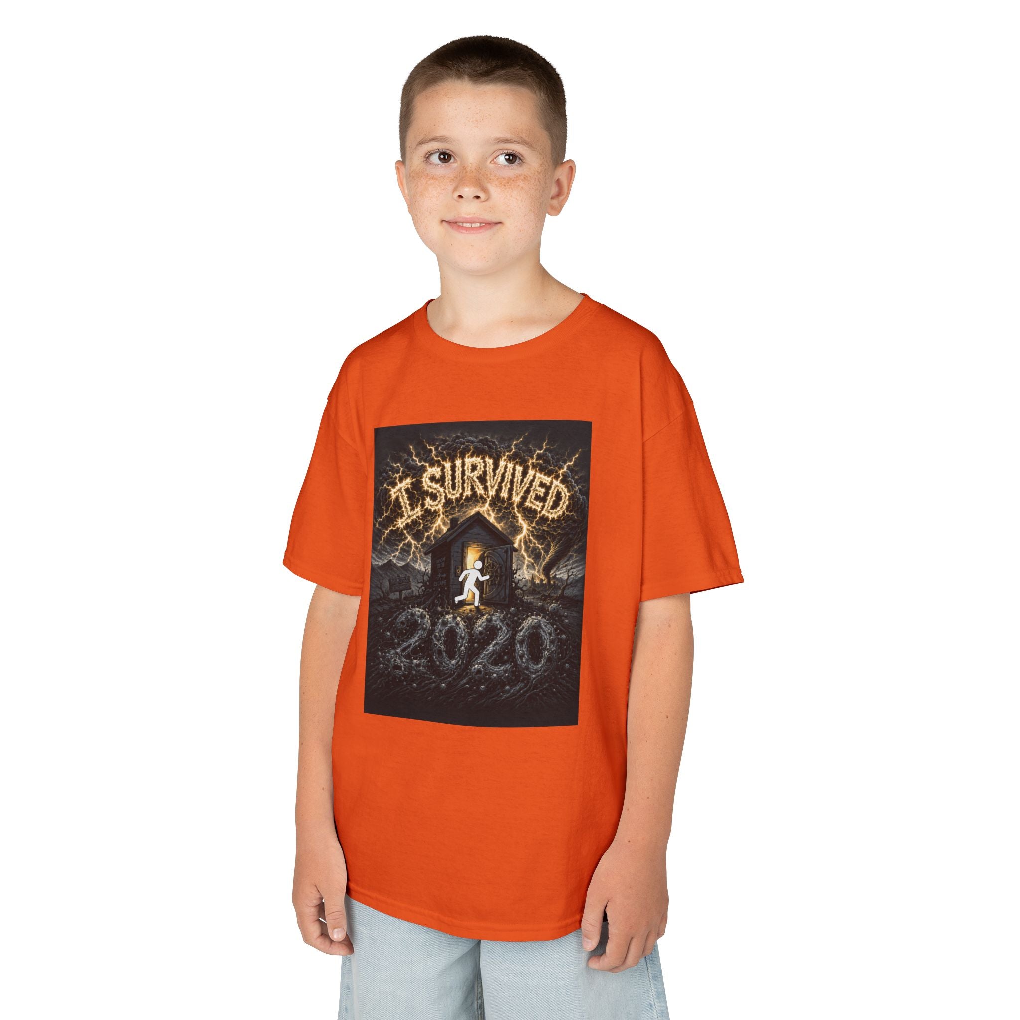 I Survived 2020 — Original Design Teaser Tee | Season 1 Premiere Drop Kids Heavy Cotton™ Tee